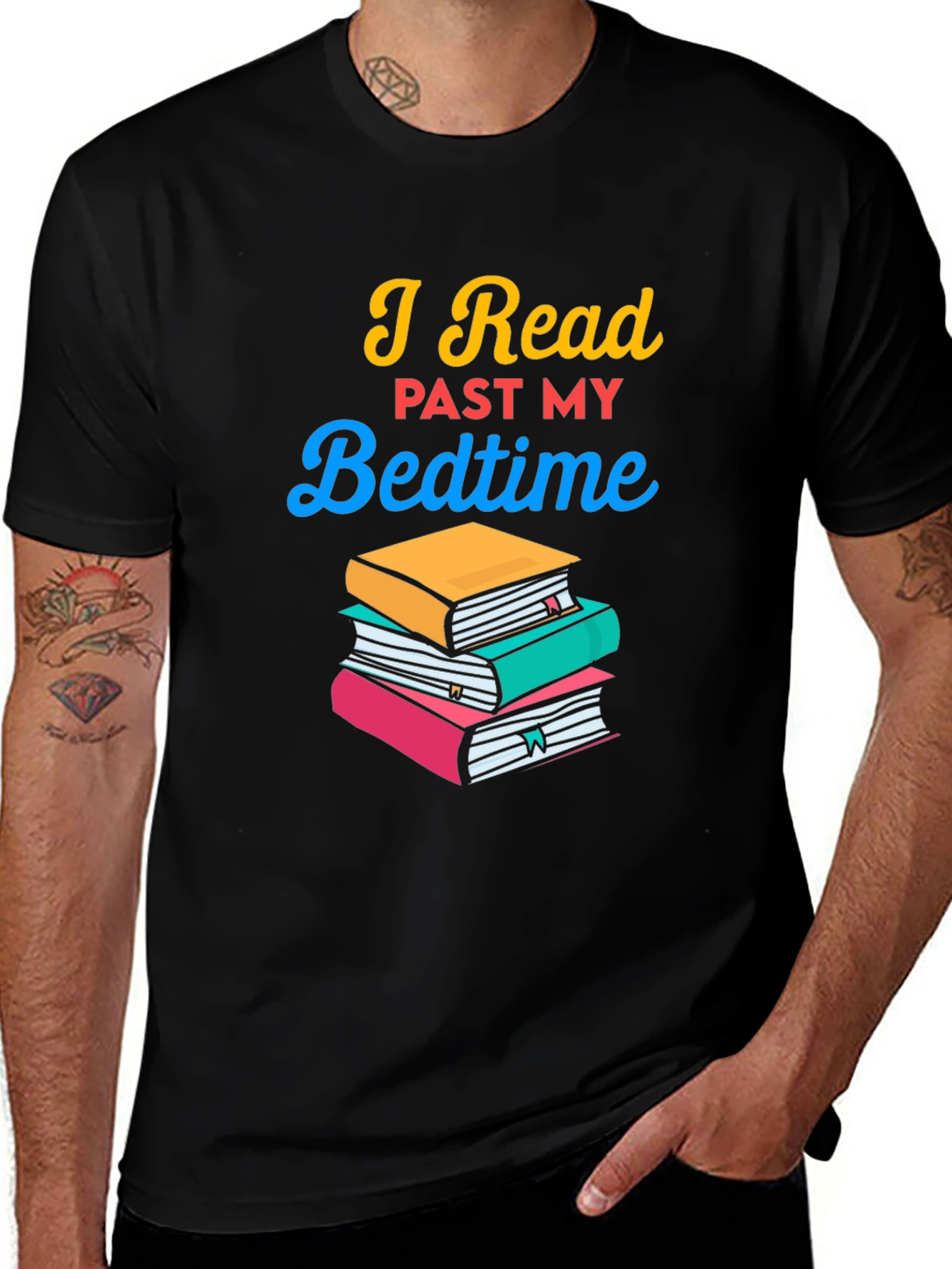 Variant 30 of I Read Past My Bedtime Graphic Tee