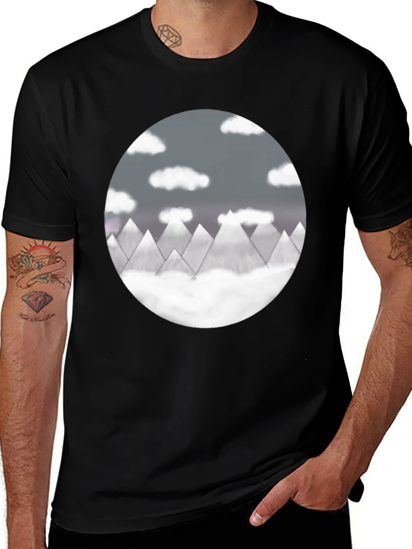 Variant 28 of Mountain View Graphic Tee - Black
