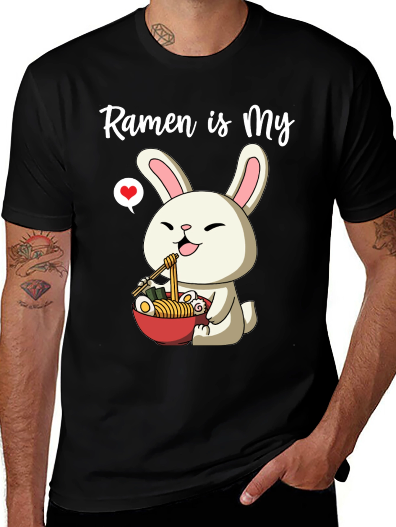 Variant 9 of Ramen is My Love Funny Bunny T-Shirt