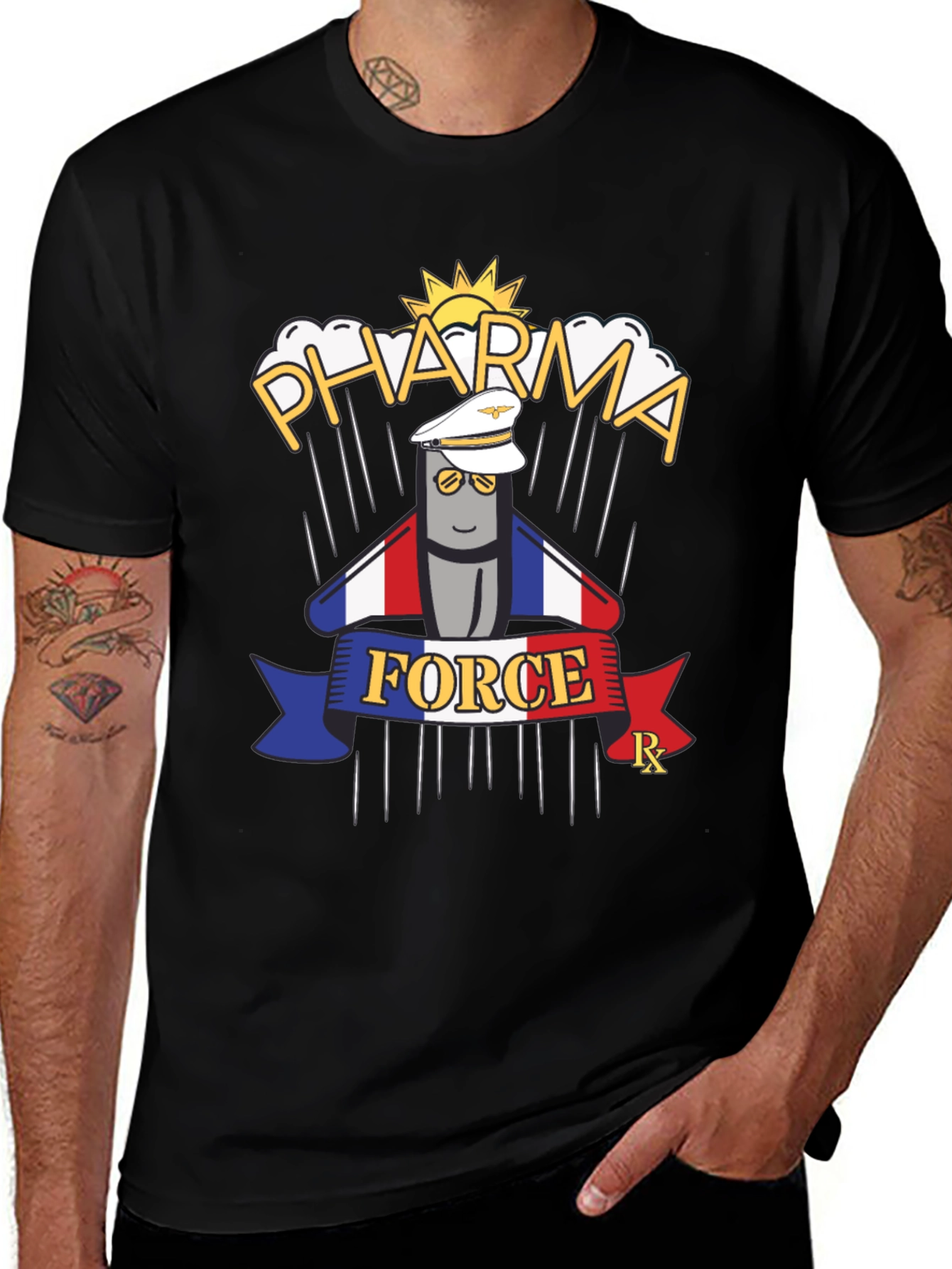 Variant 9 of Pharma Force T-Shirt - Funny Medicine Design