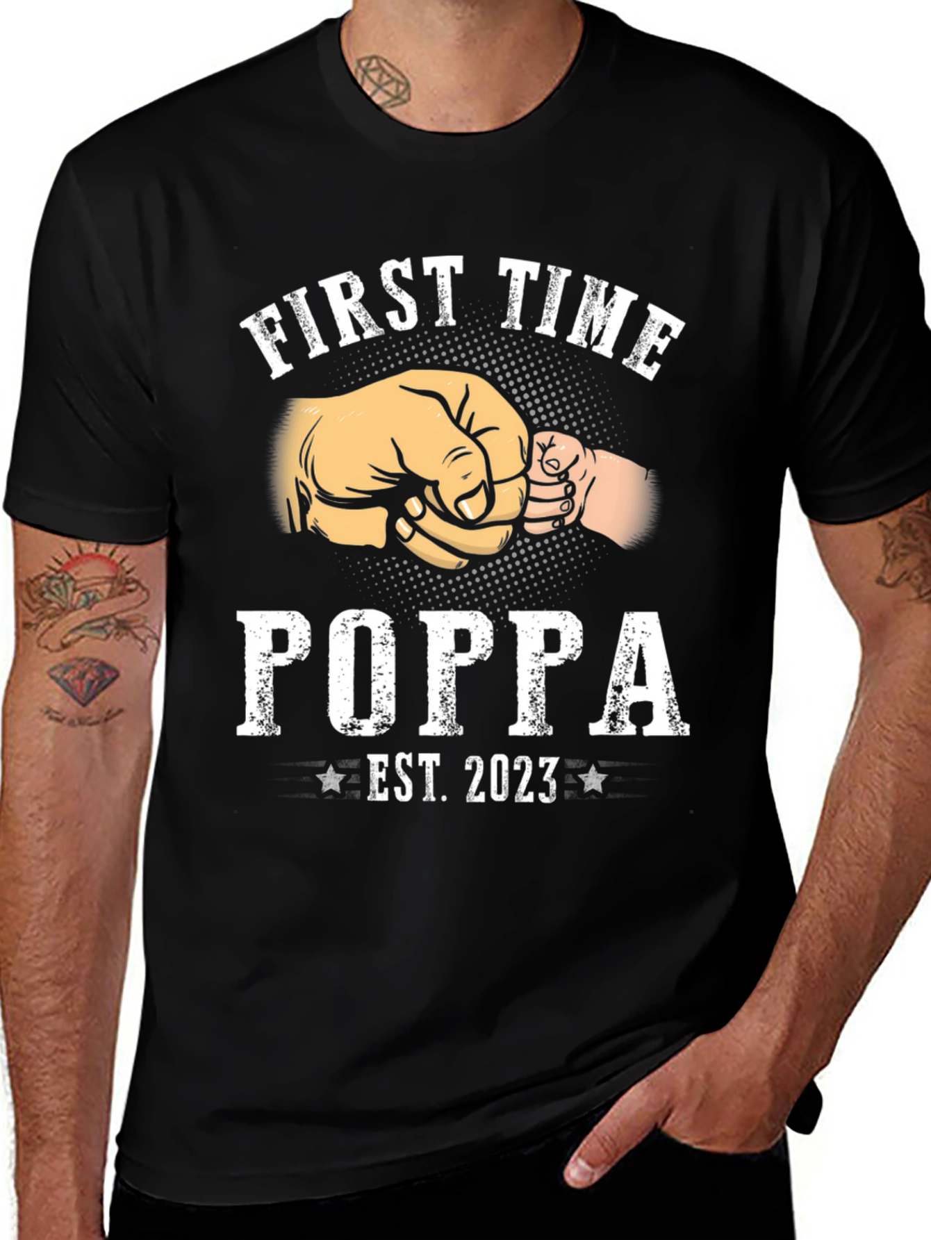 First Time Poppa 2023 T-Shirt