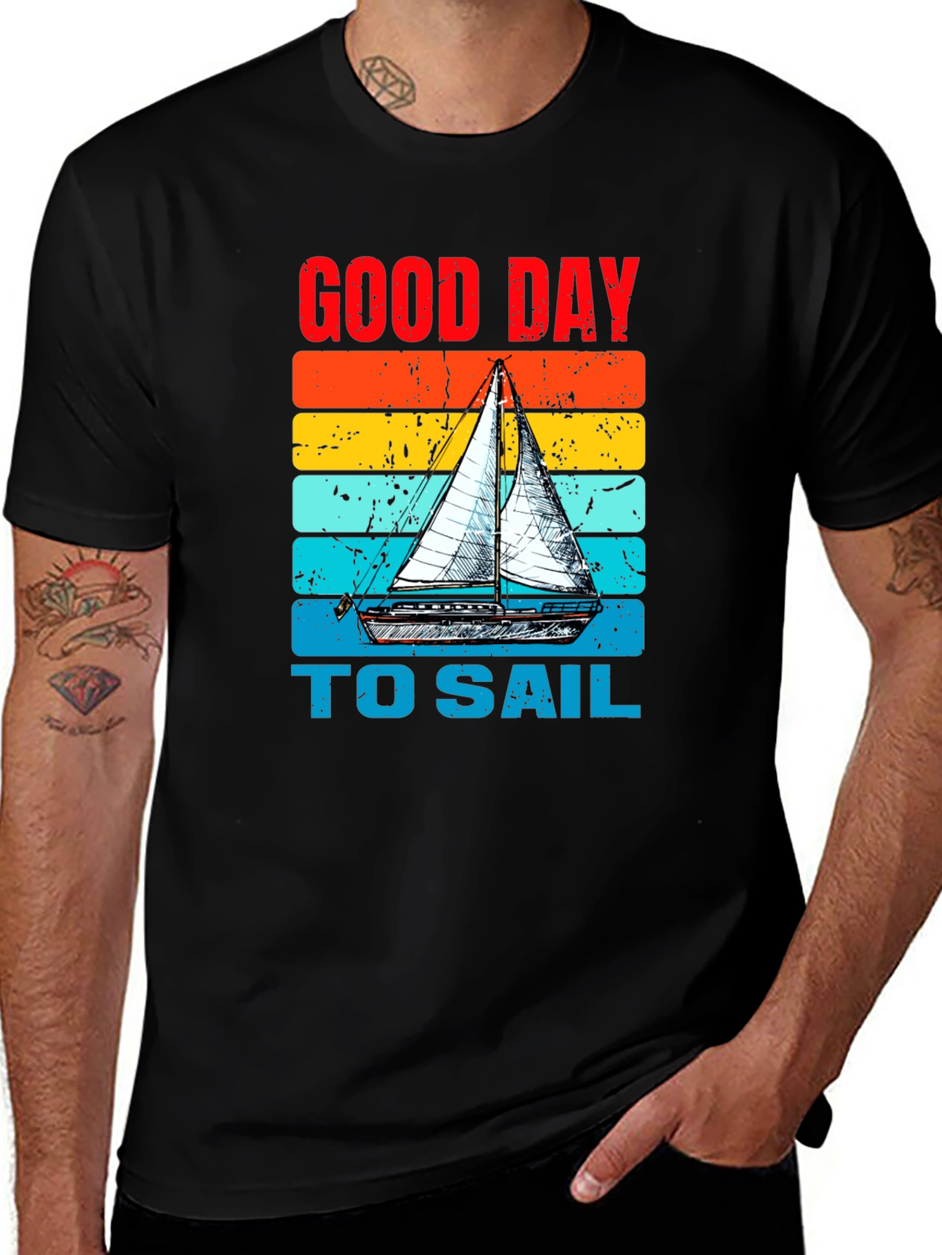 Variant 11 of Good Day to Sail T-Shirt, Boating Tee