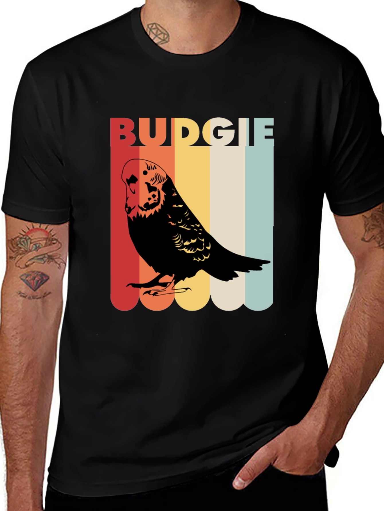 Budgie Retro Graphic T-Shirt