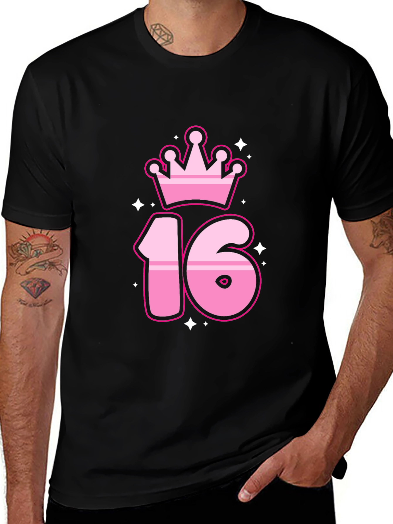 Variant 20 of Sweet Sixteen Birthday T-Shirt with Crown