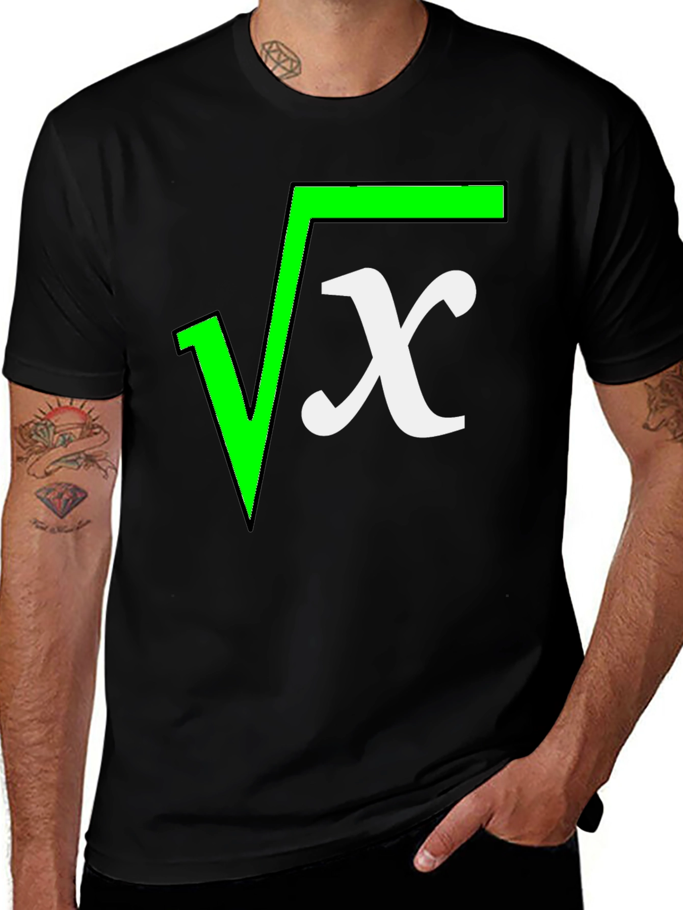 Variant 29 of Square Root X Funny Math T-Shirt