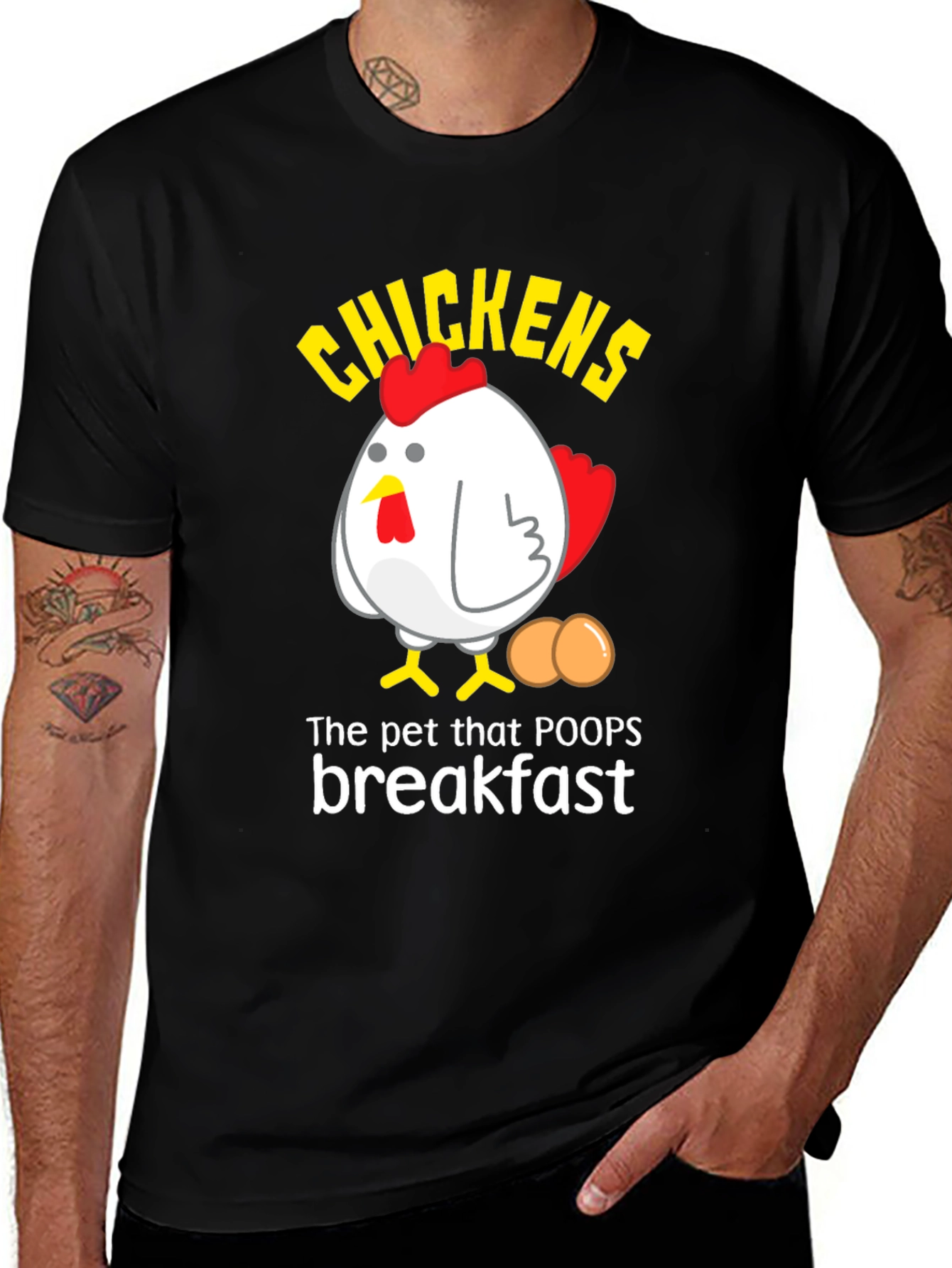 Variant 29 of Funny Chicken T-Shirt - Breakfast Egg Lover