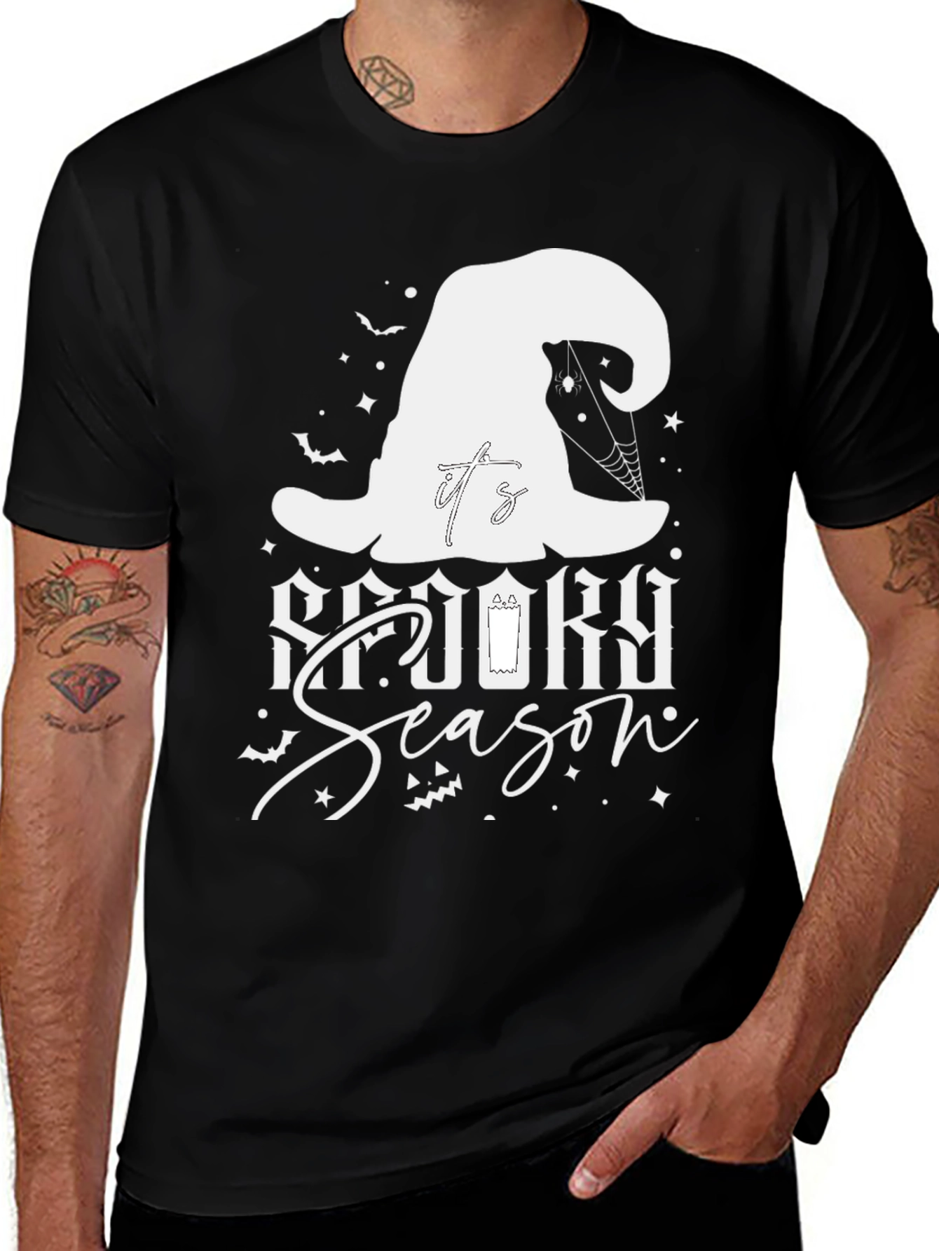 Spooky Season Halloween T-Shirt - Witch Hat Design