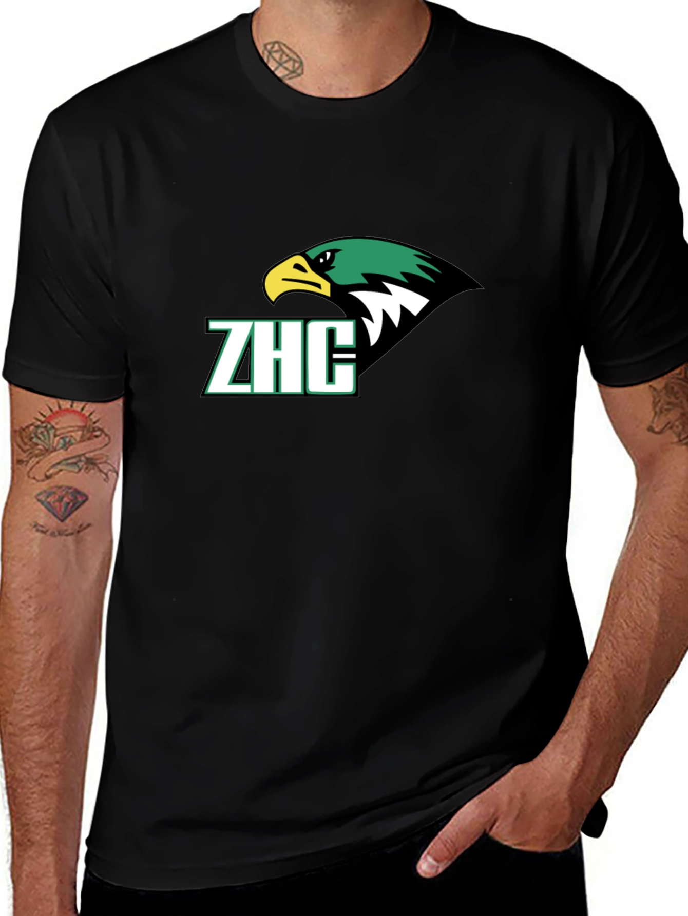 Variant 5 of ZHC Eagle T-Shirt - Stylish Graphic Tee