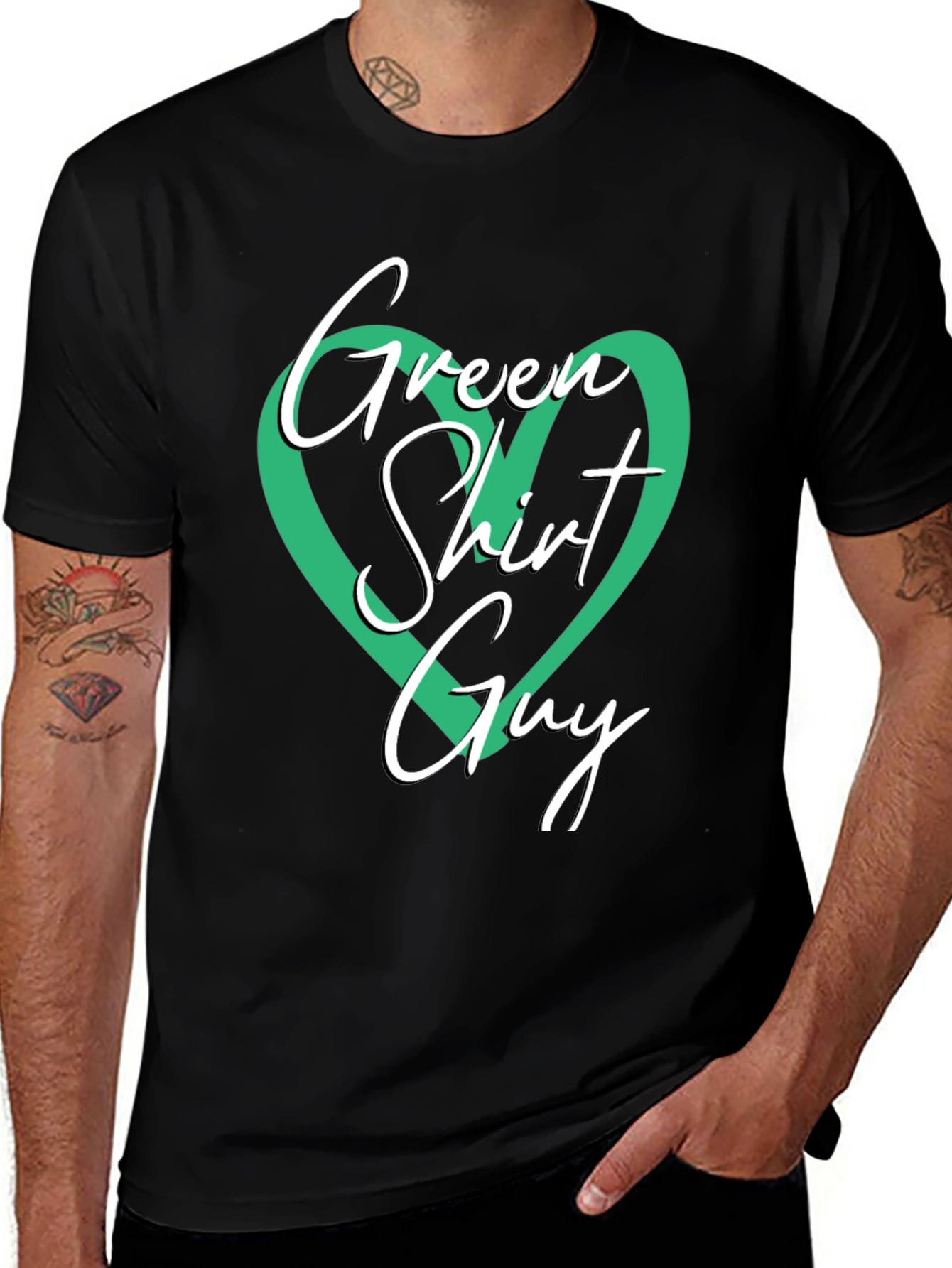Variant 29 of Green Shirt Guy T-Shirt - Novelty Graphic Tee