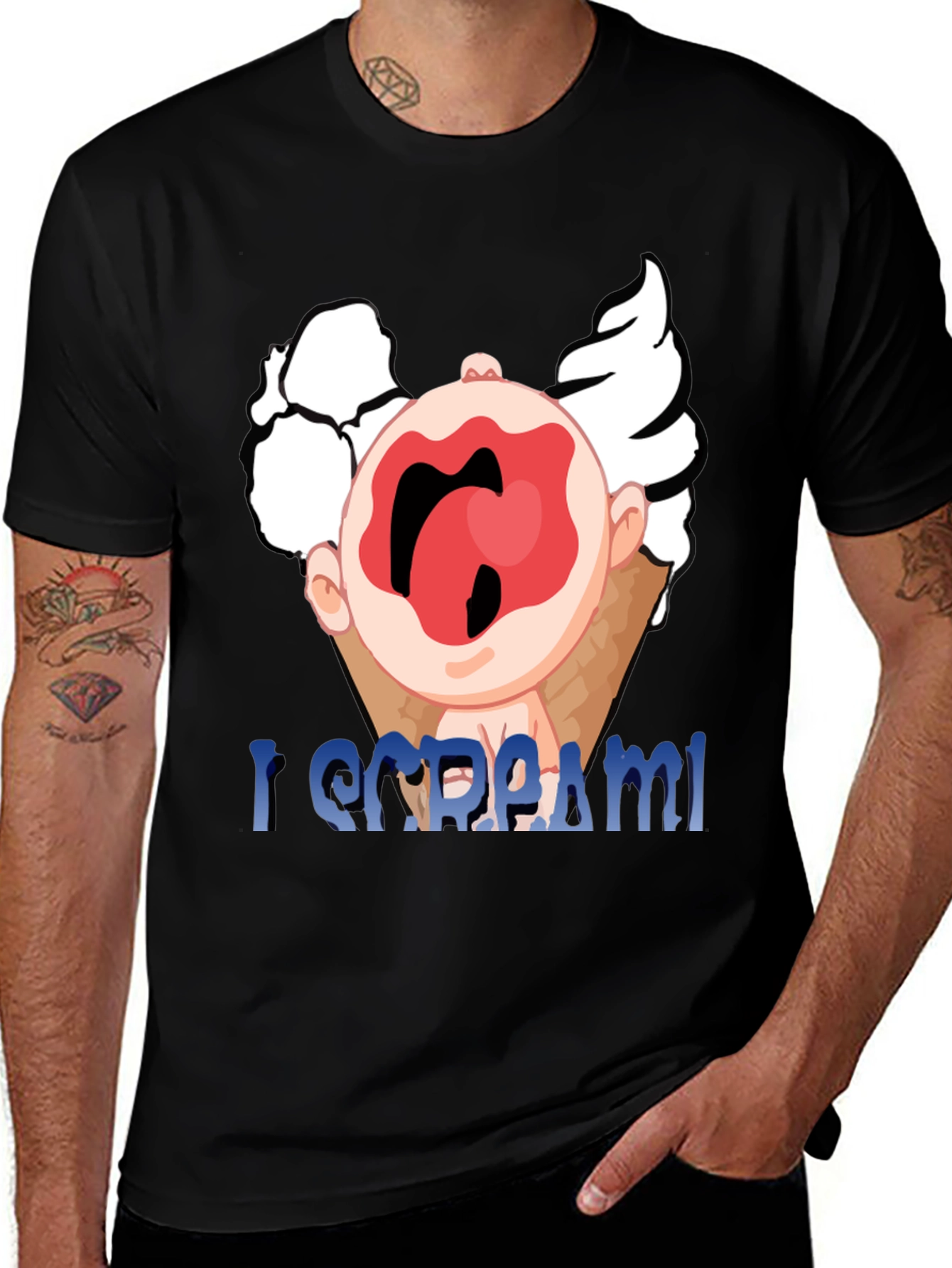 Variant 28 of I Scream! Funny Graphic Tee