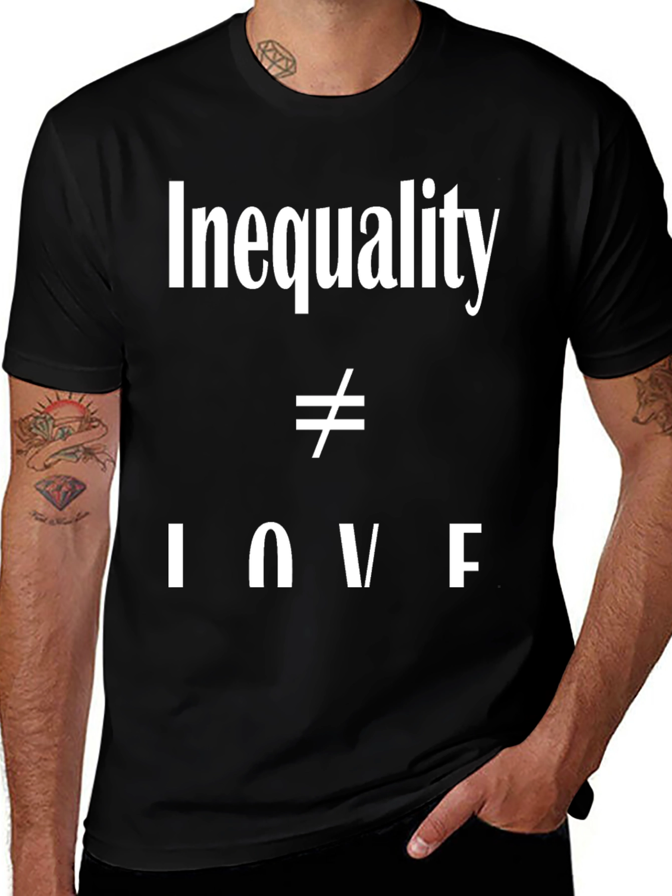 Variant 7 of Inequality Is Not Love Graphic T-Shirt