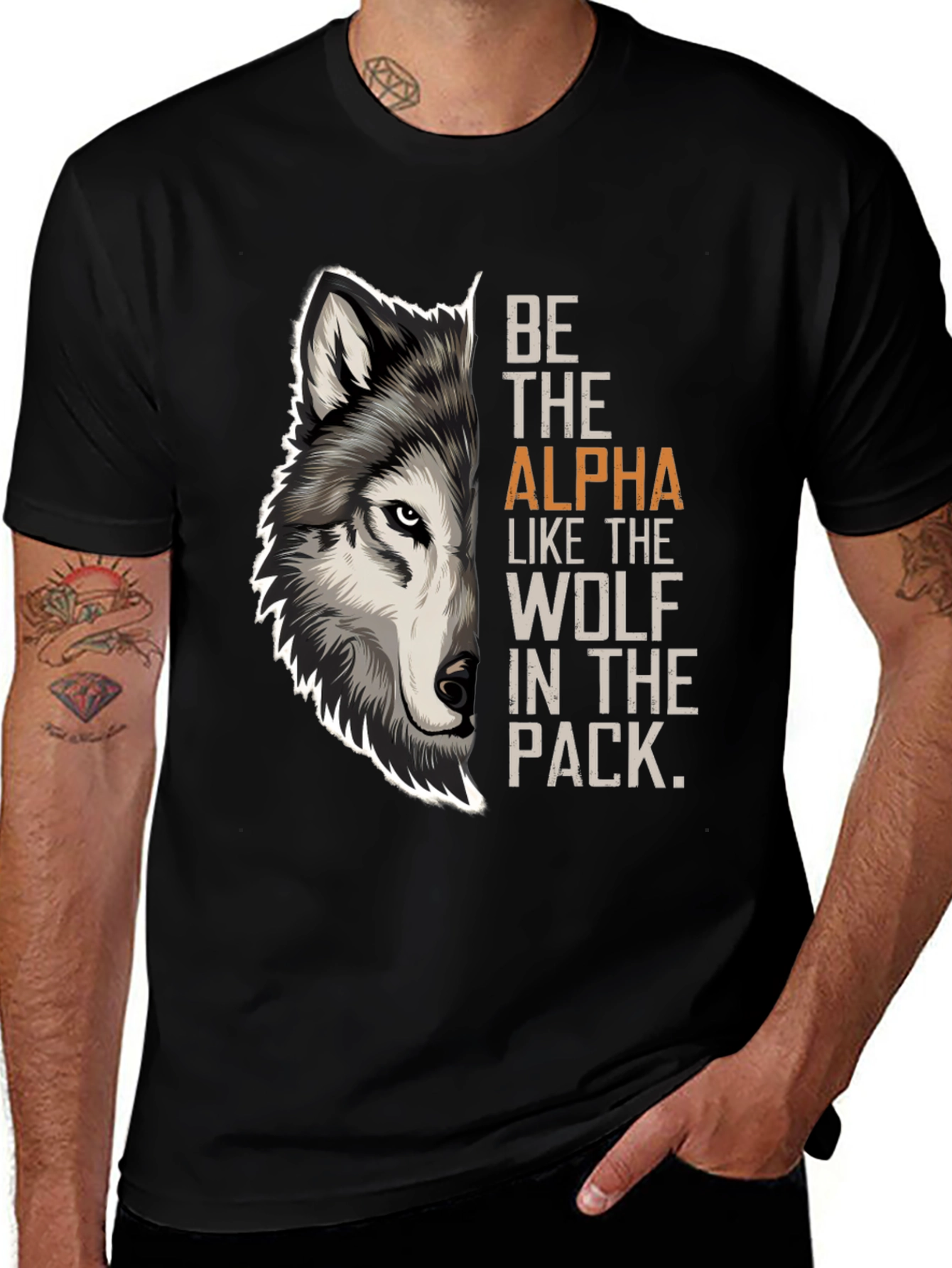 Variant 9 of Be the Alpha Wolf Pack T-Shirt