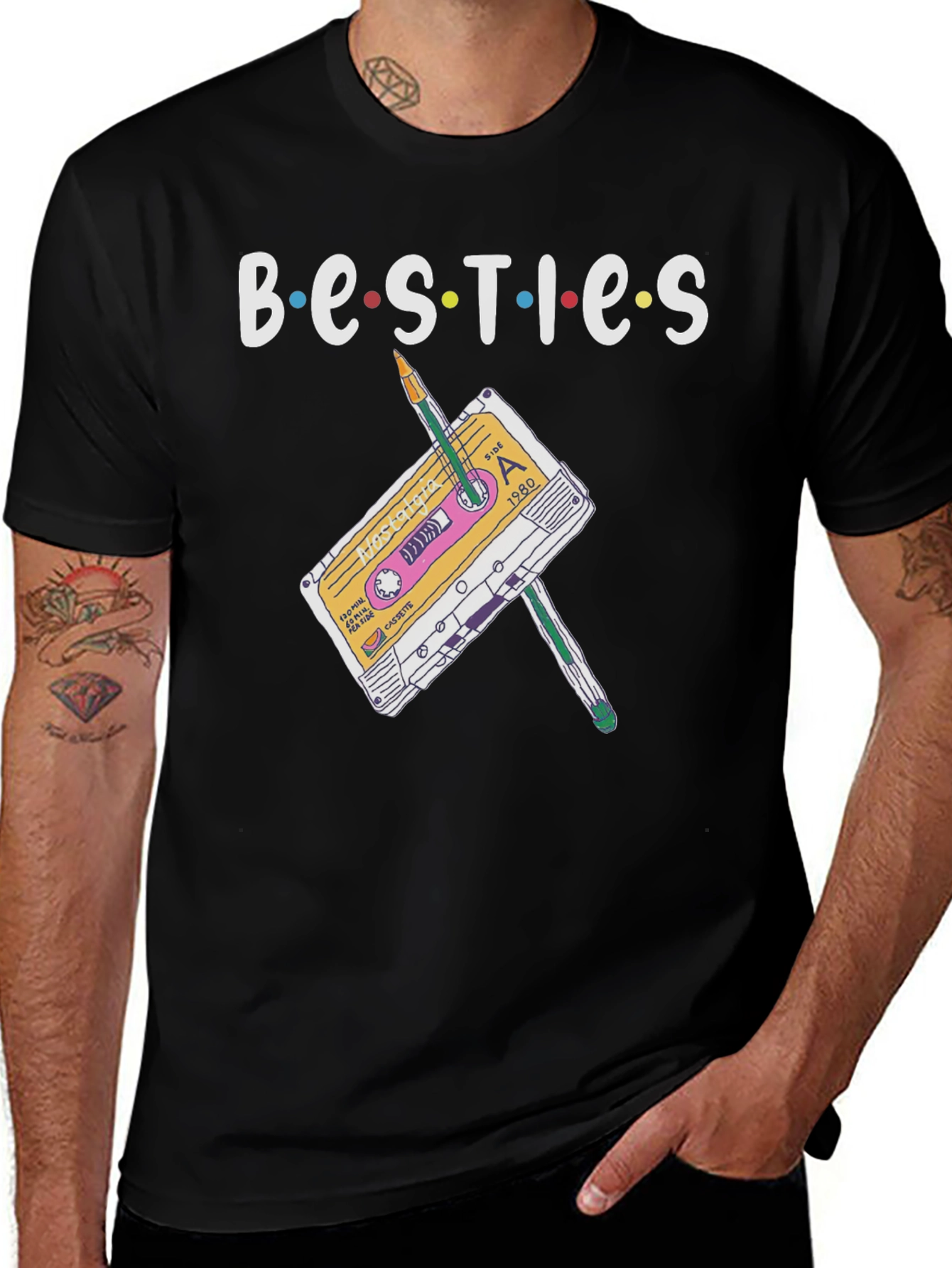 Besties Cassette Tape T-Shirt