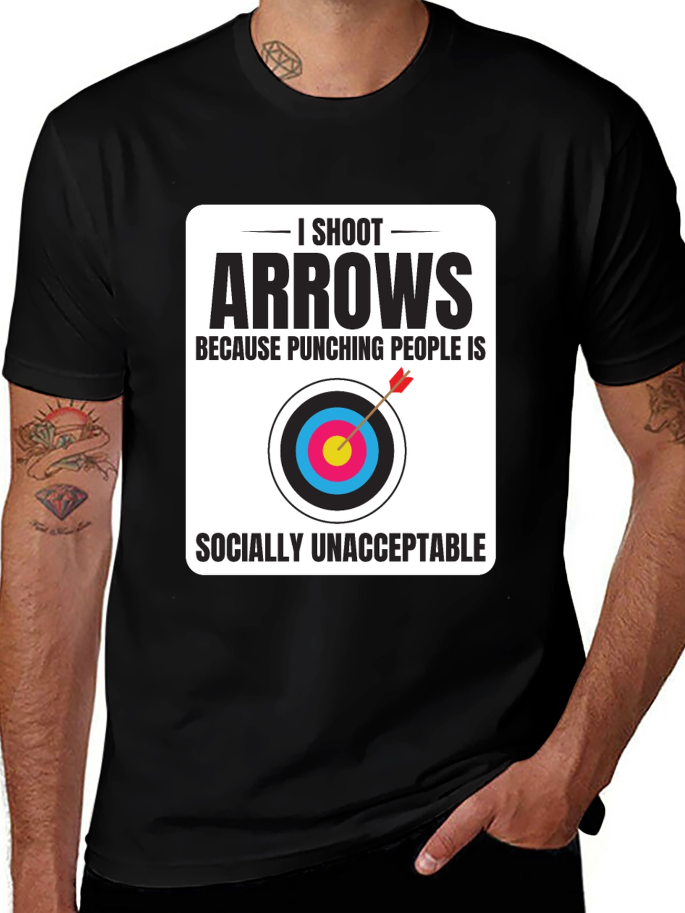 Variant 22 of Archery Humor T-Shirt - I Shoot Arrows
