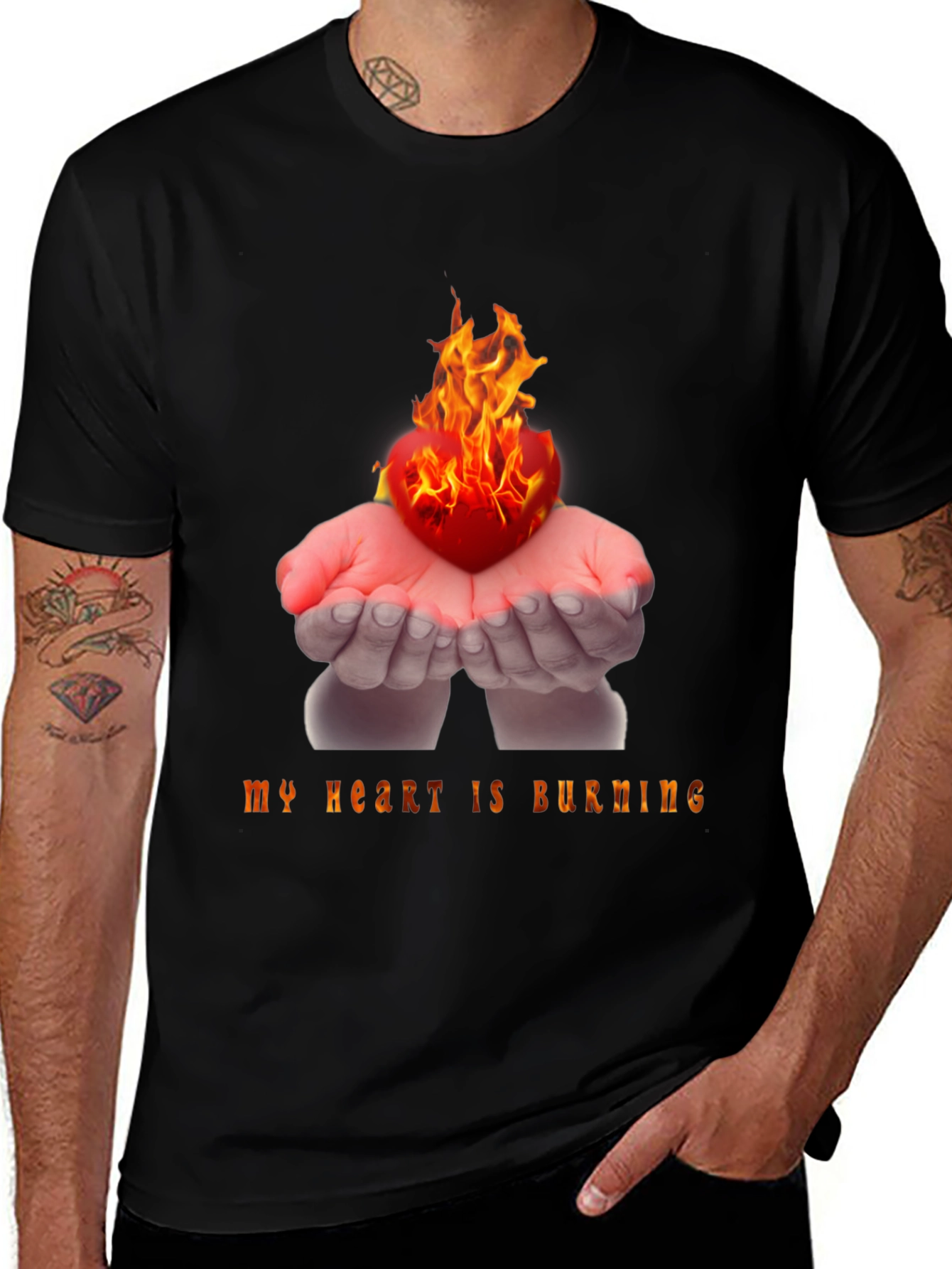 Variant 30 of Burning Heart Graphic Tee