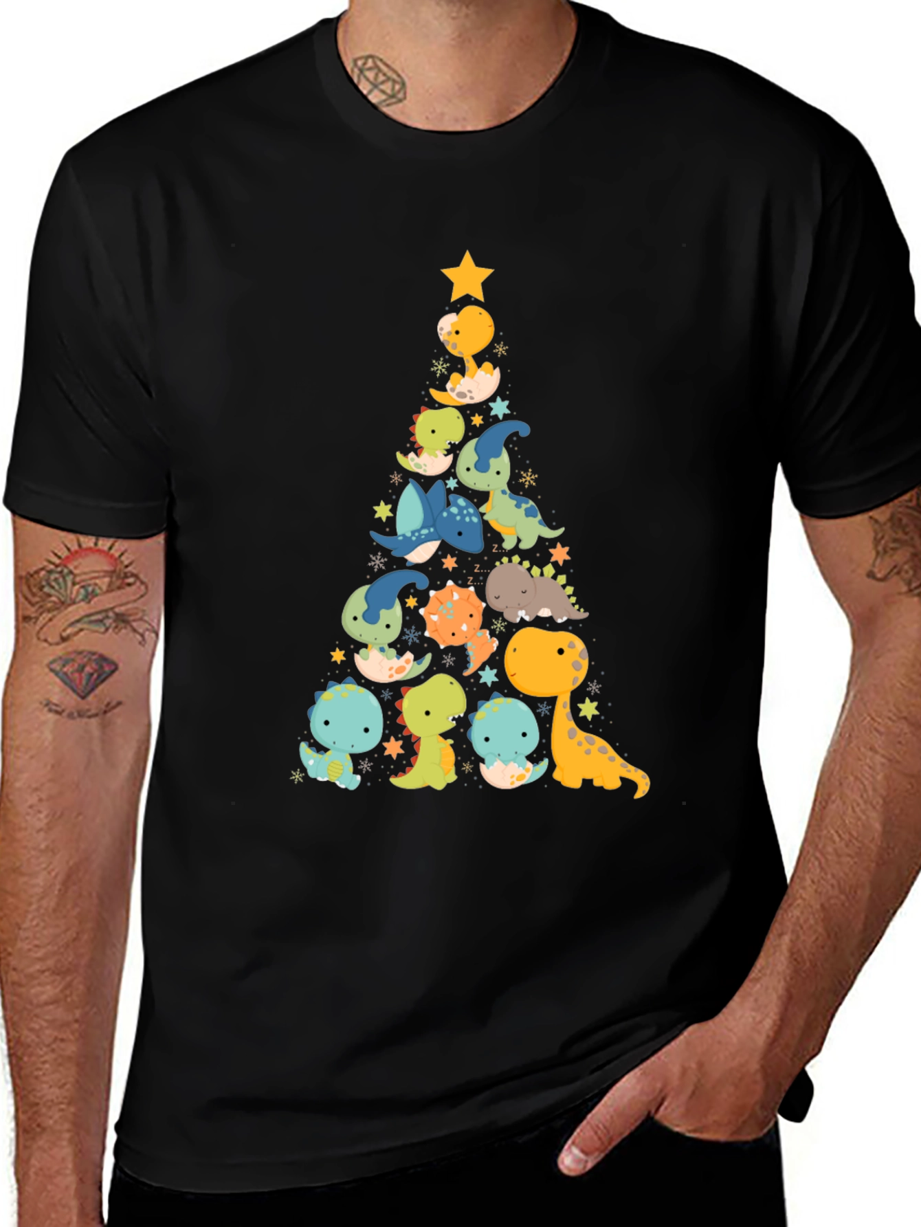 Dino Christmas Tree T-Shirt