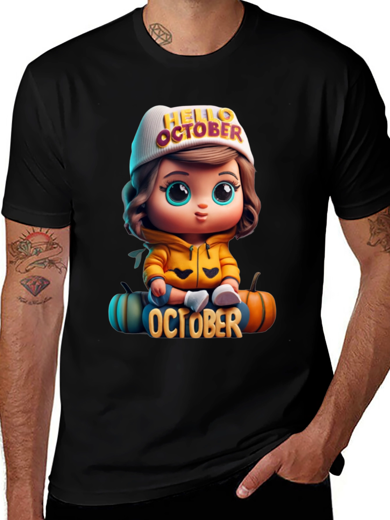 Variant 17 of Hello October Cartoon T-Shirt