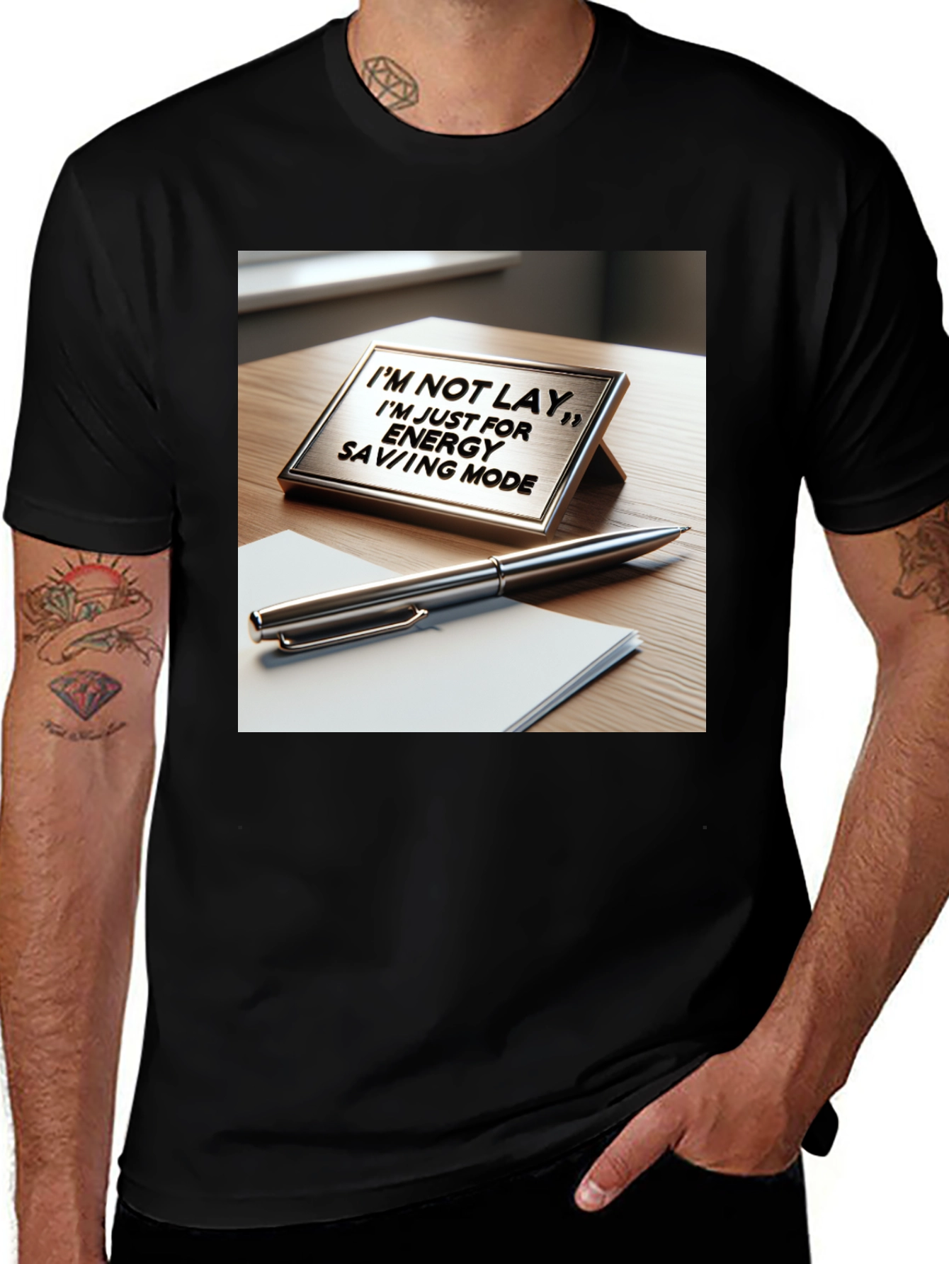 Energy Saving Mode T-Shirt - Funny Work Tee