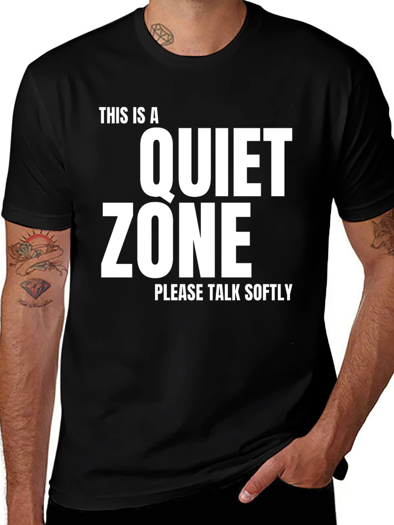 Variant 29 of Quiet Zone T-Shirt - Speak Softly Tee