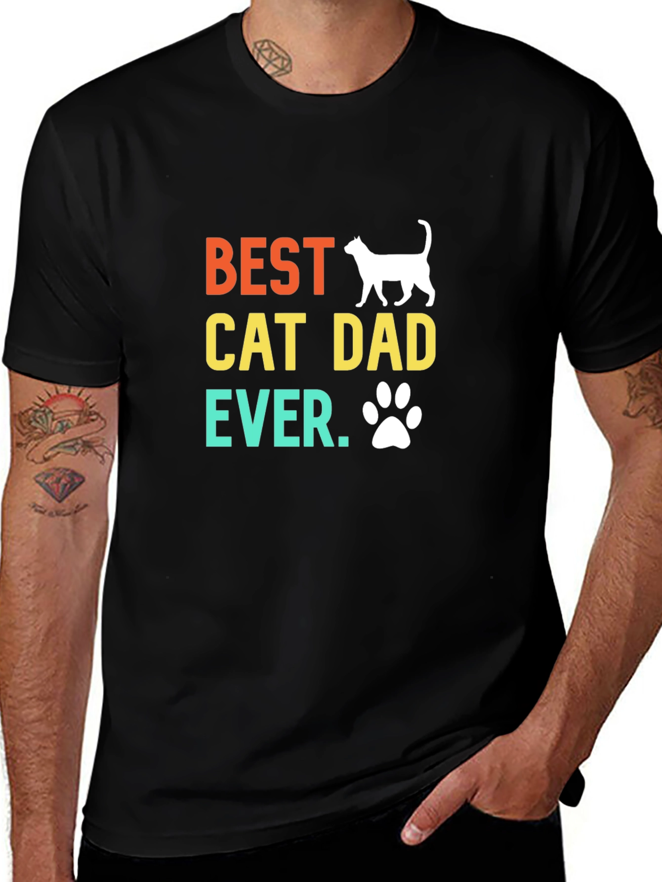 Variant 20 of Best Cat Dad Ever T-Shirt