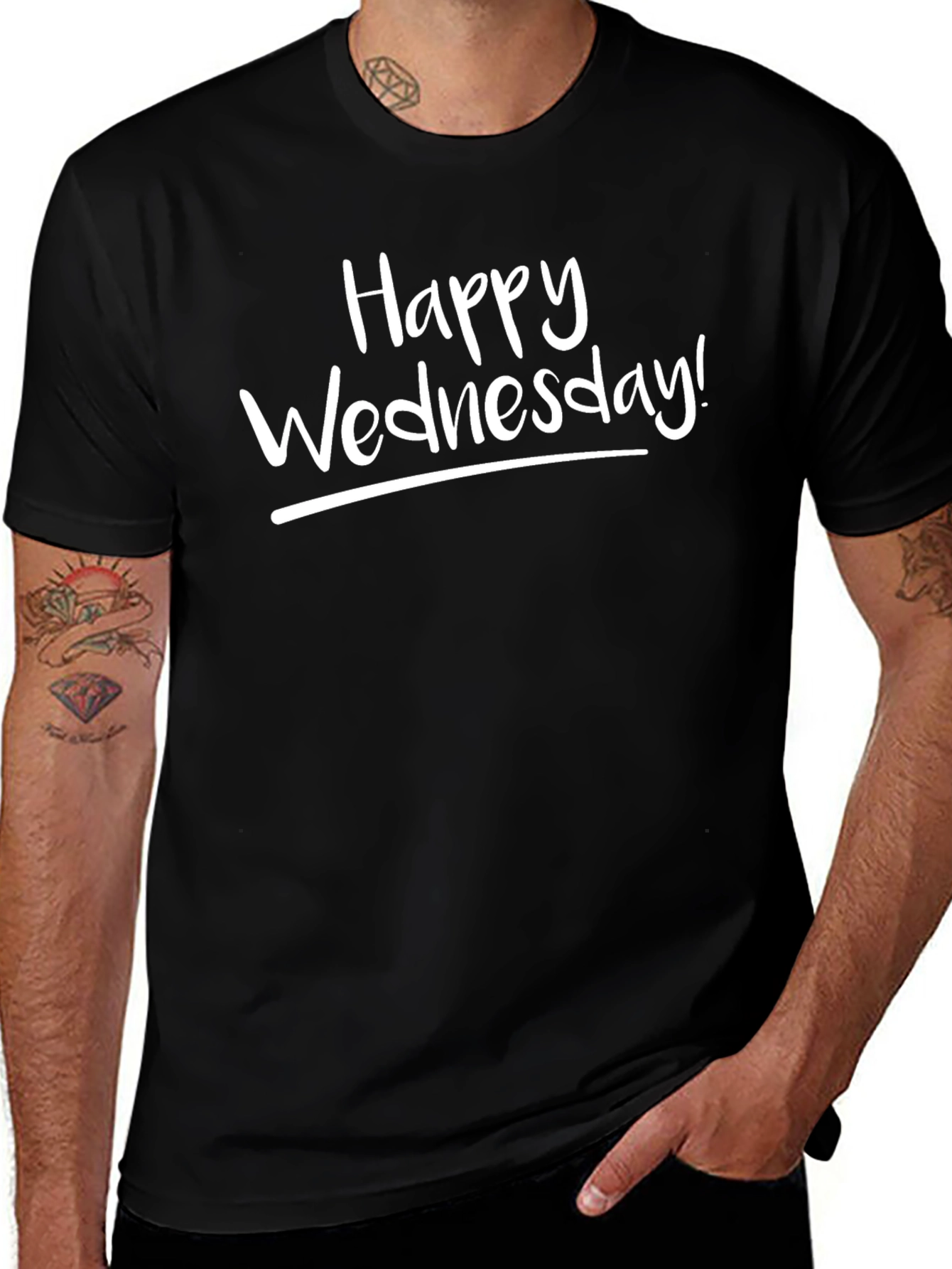 Happy Wednesday T-Shirt - Fun Casual Wear