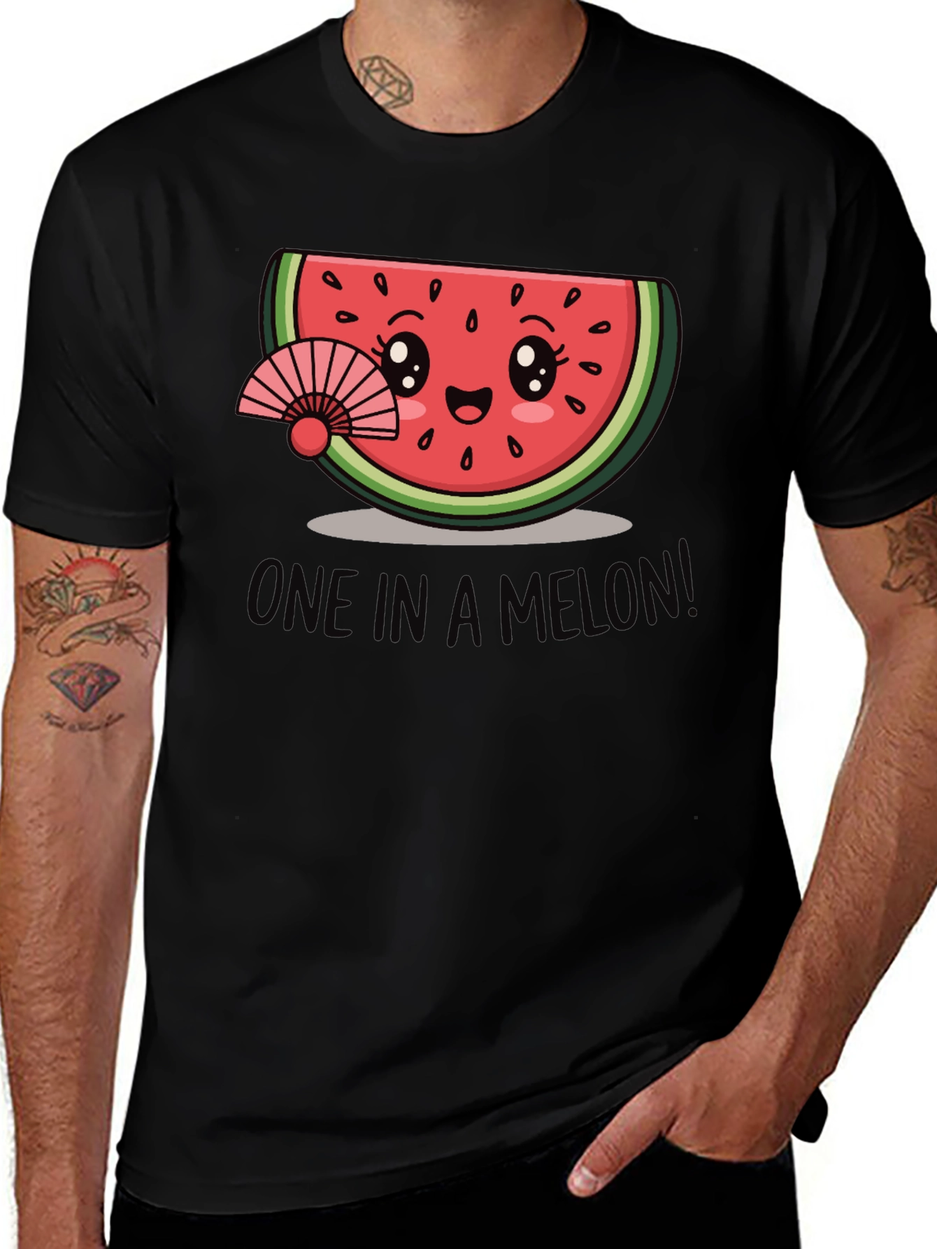 Variant 5 of One In A Melon T-Shirt - Cute Watermelon Graphic Tee