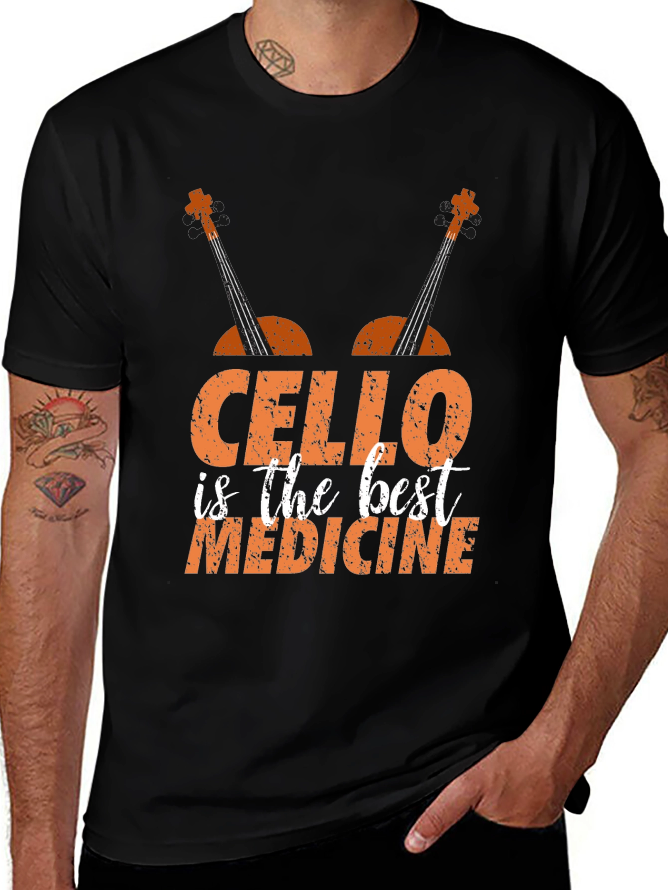 Variant 4 of Cello is the Best Medicine Graphic T-Shirt