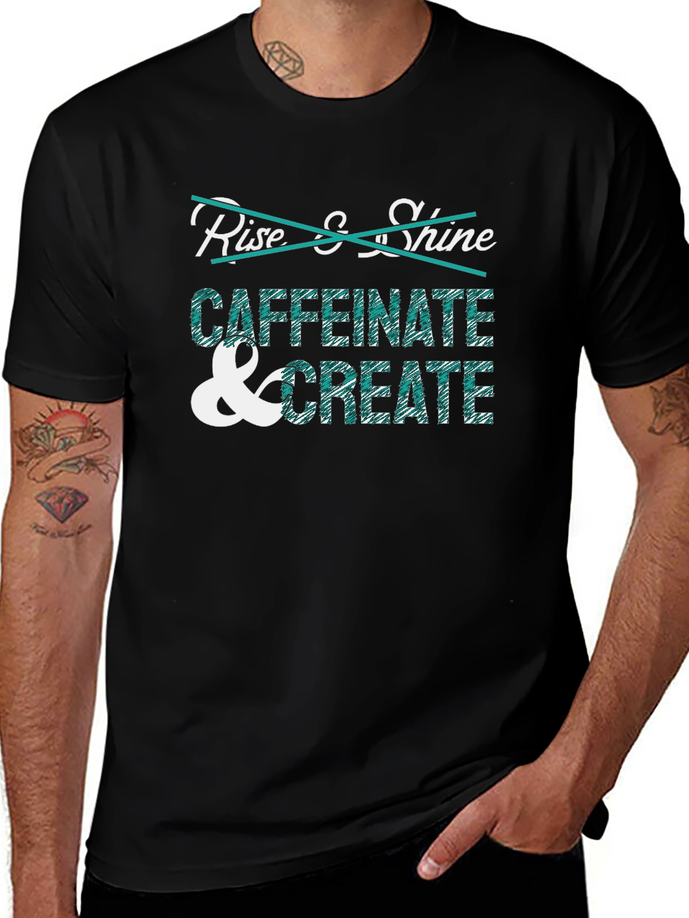 Variant 26 of Caffeinate & Create Graphic Tee