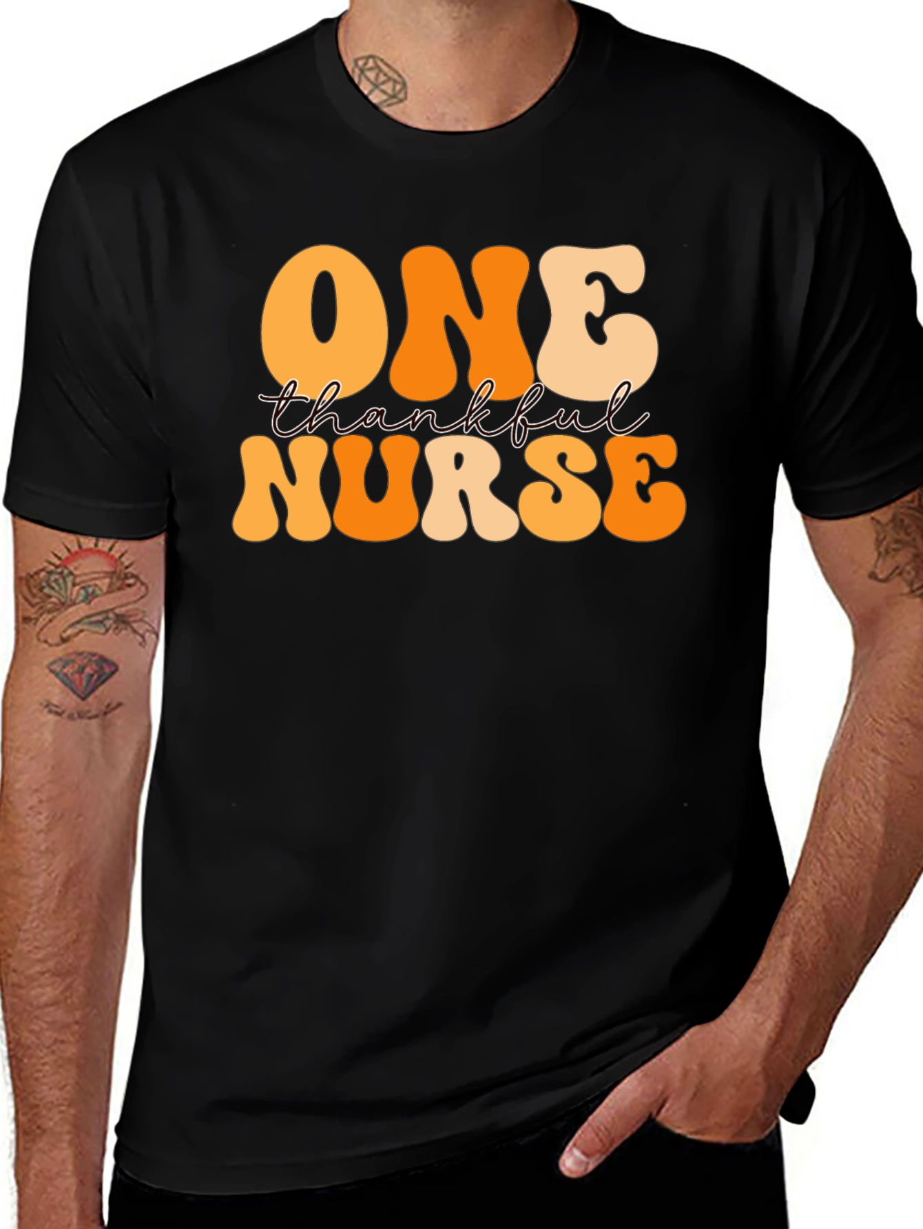 Variant 8 of Thankful Nurse Graphic Tee