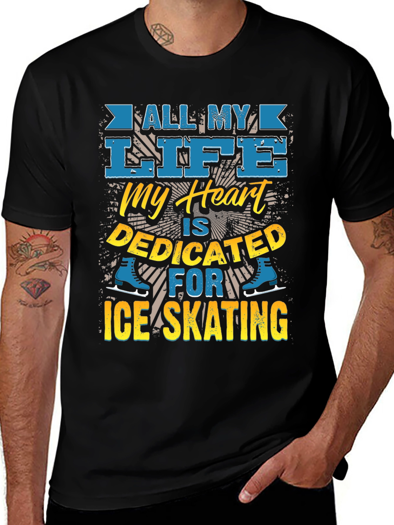 Ice Skating Devotion Graphic Tee - All My Life
