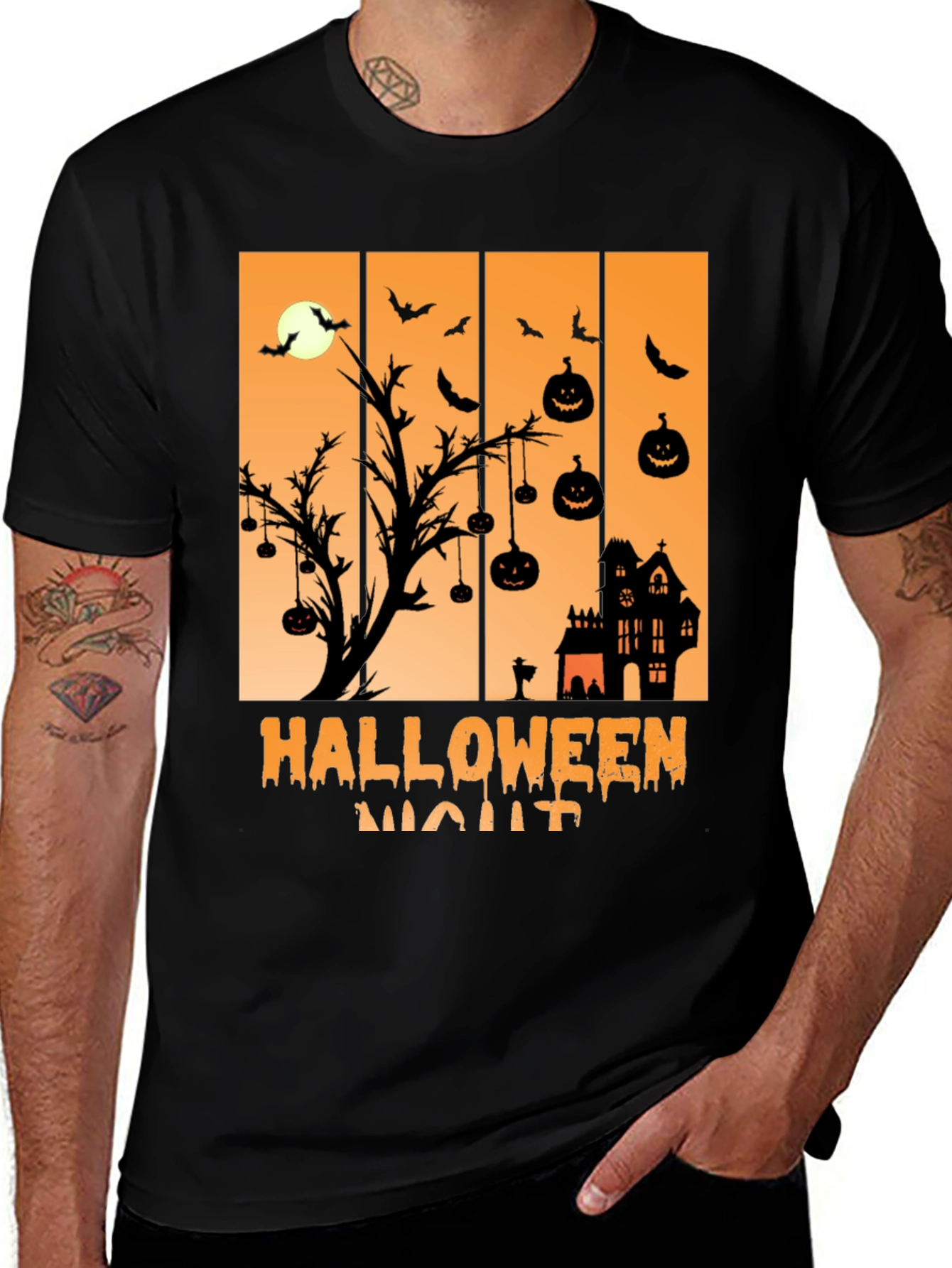 Halloween Night Graphic T-Shirt