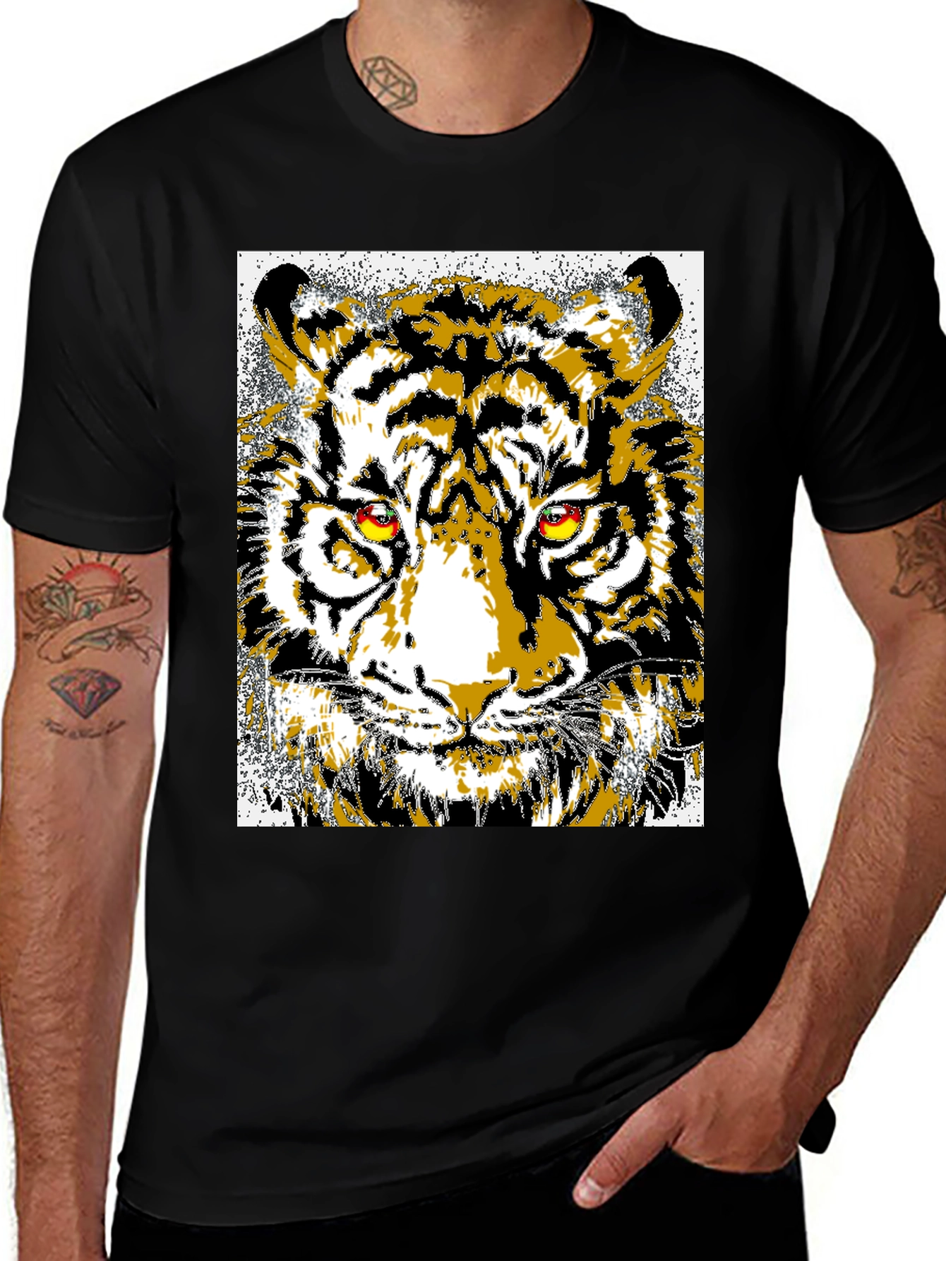 Variant 22 of Striking Tiger Graphic Tee - Bold Animal Print T-Shirt