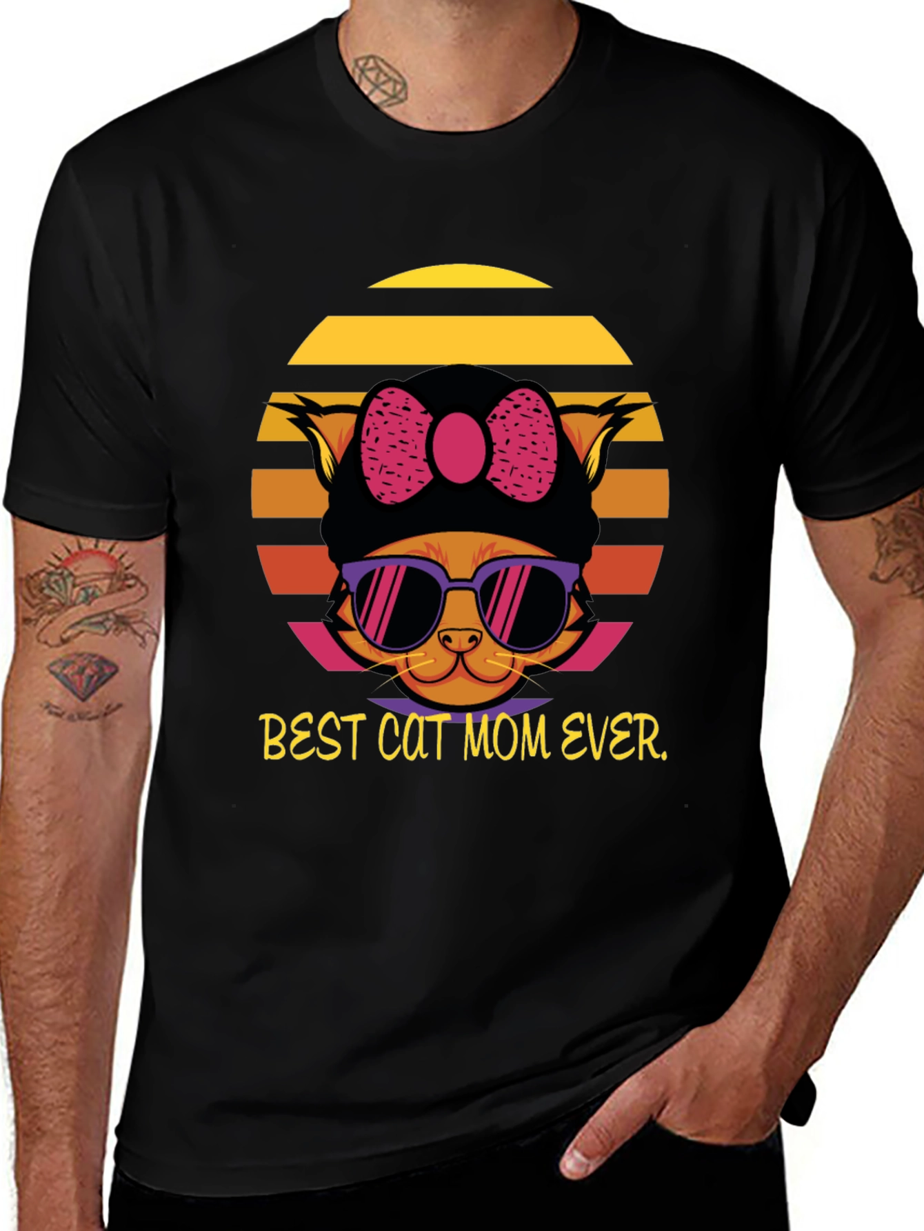 Variant 21 of Best Cat Mom Ever T-Shirt - Novelty Graphic Tee