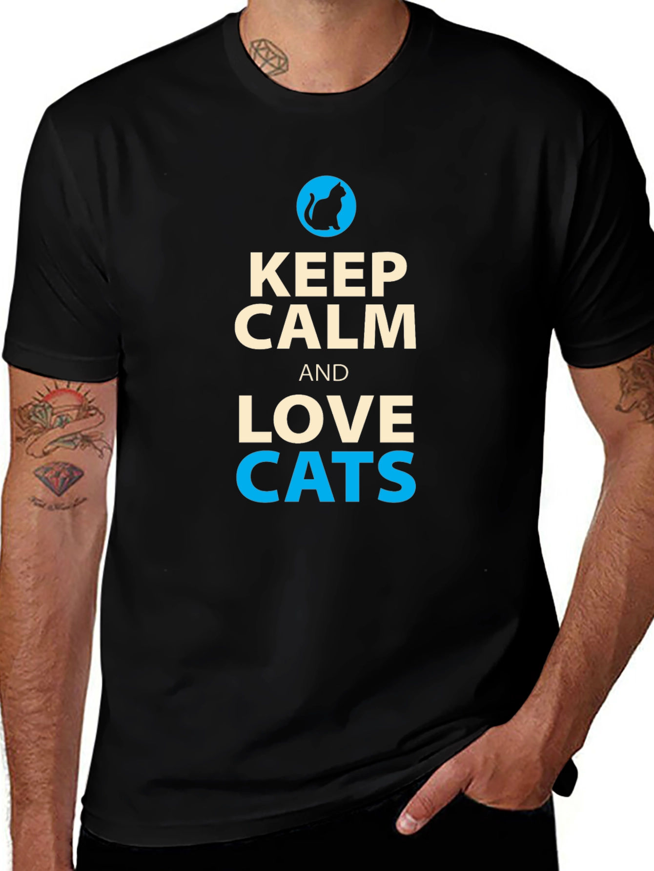 Variant 17 of Keep Calm and Love Cats T-Shirt