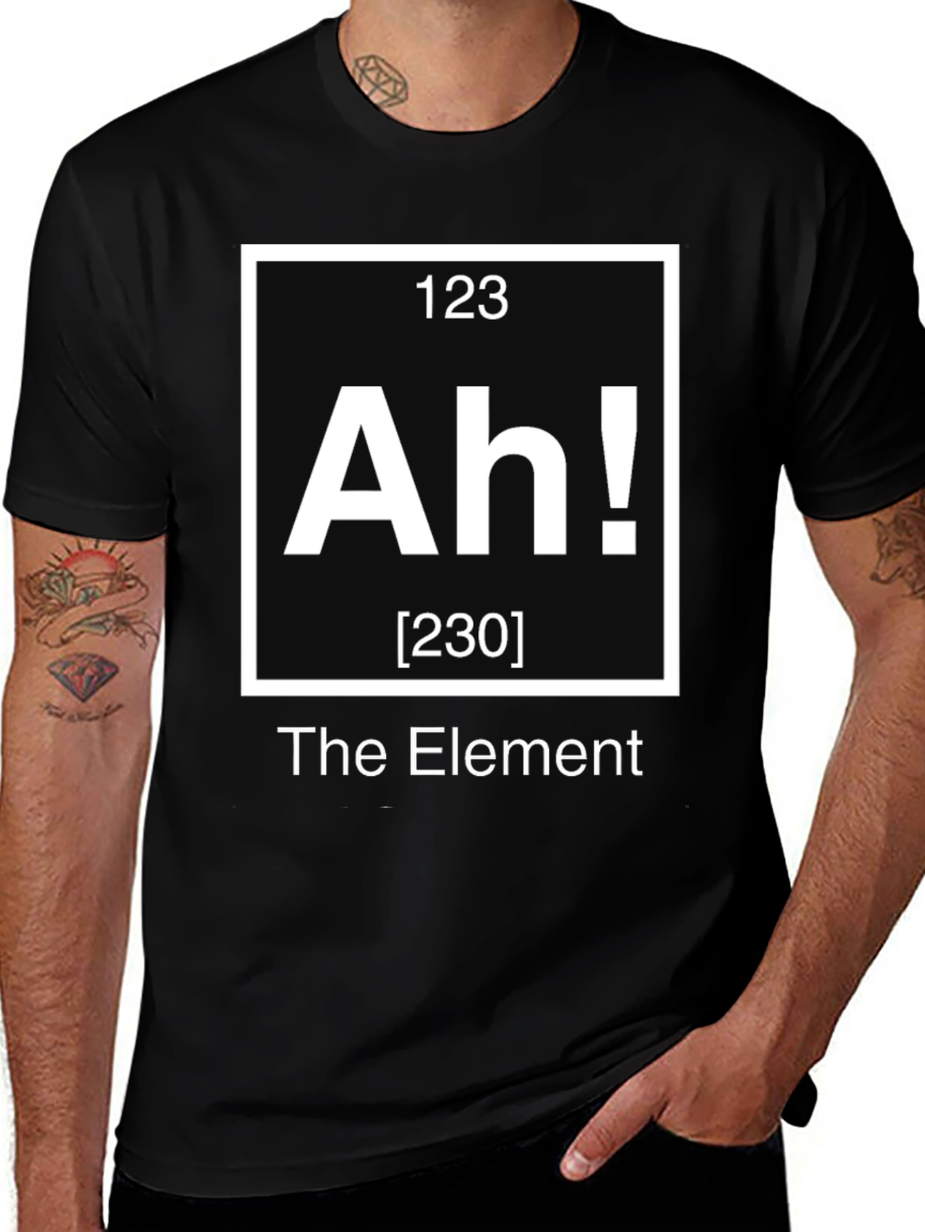 The Element "Ah!" T-Shirt - Chemistry Periodic Table Humor