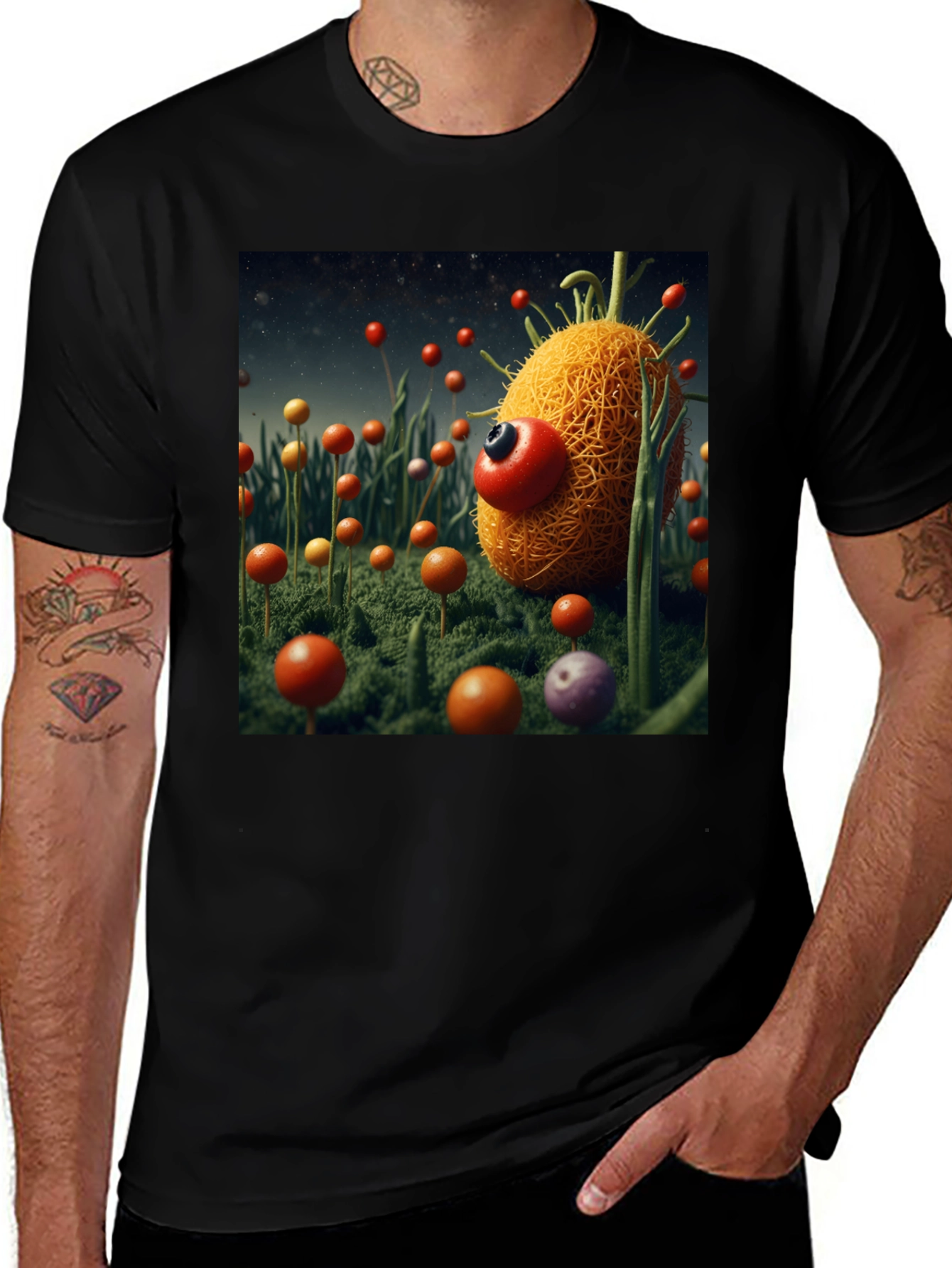 Variant 17 of Novelty Graphic T-Shirt: Spaghetti Monster