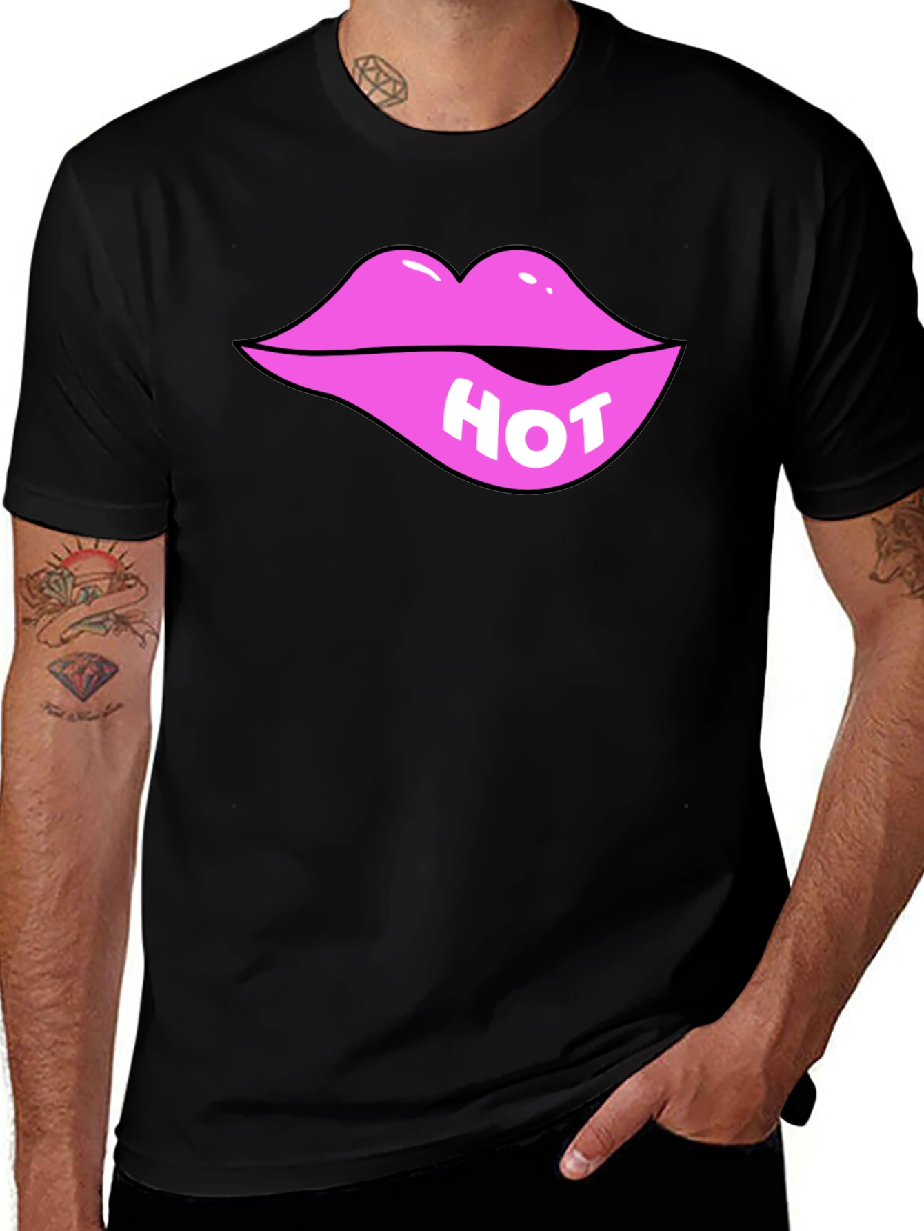 Variant 6 of Hot Lips Graphic Tee - Bite Me T-Shirt