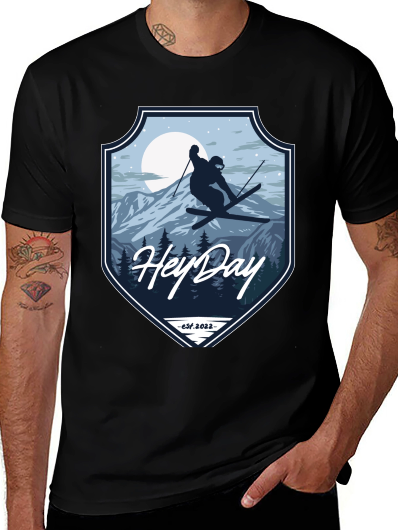 Variant 28 of HeyDay Est 2022 Ski Graphic T-Shirt