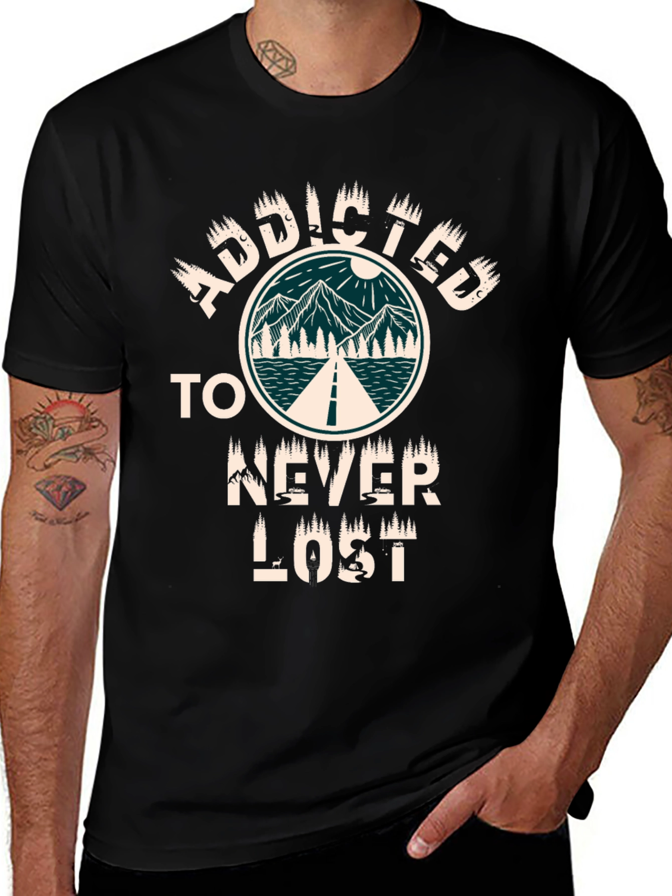 Addicted To Never Lost Graphic T-Shirt