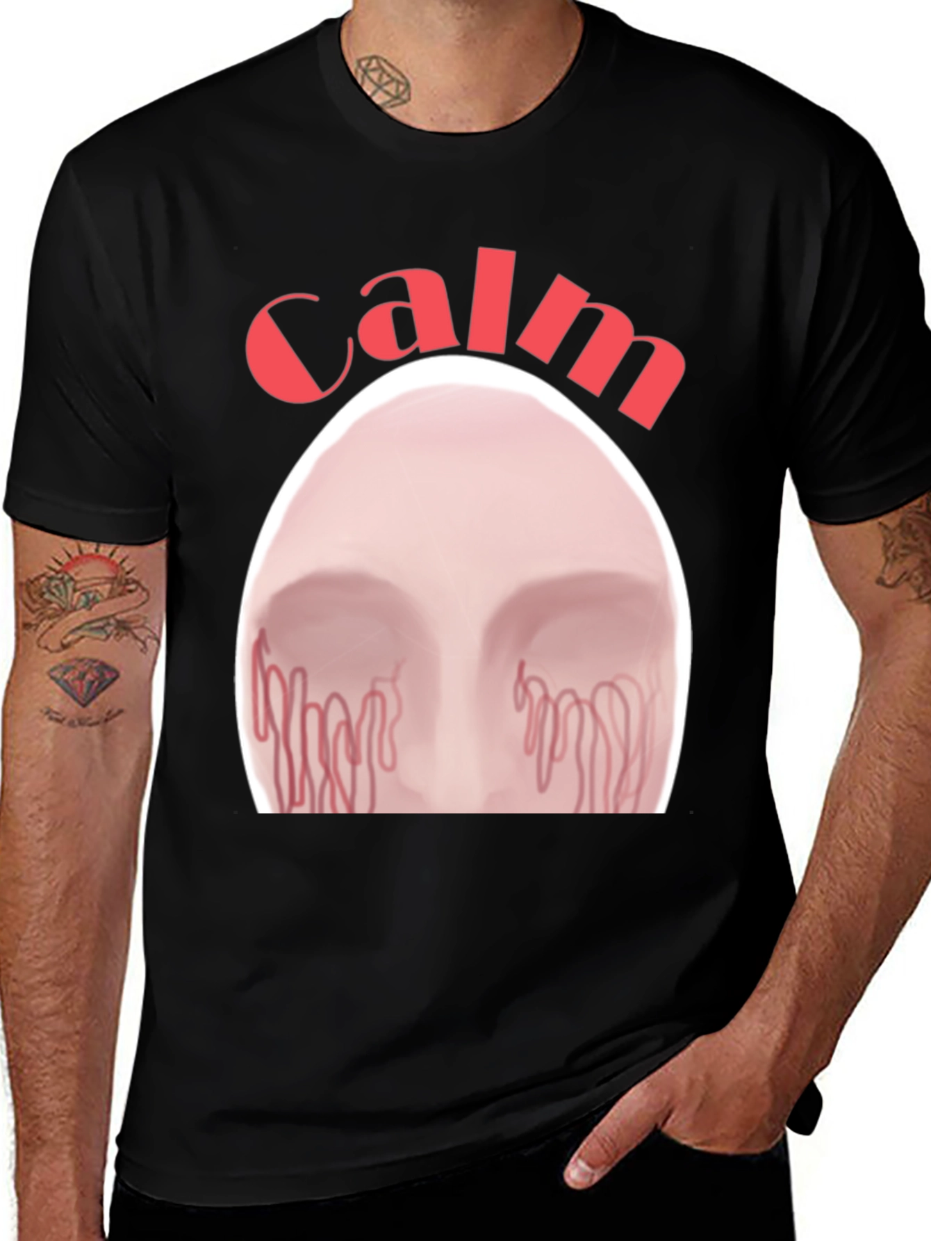 Variant 23 of Calm Graphic Tee - Men's Short Sleeve Crew Neck