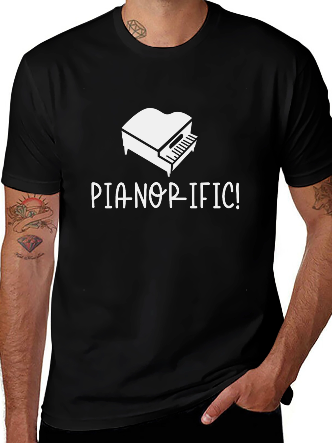 Variant 20 of Pianorific! Graphic T-Shirt - Music Lover Tee