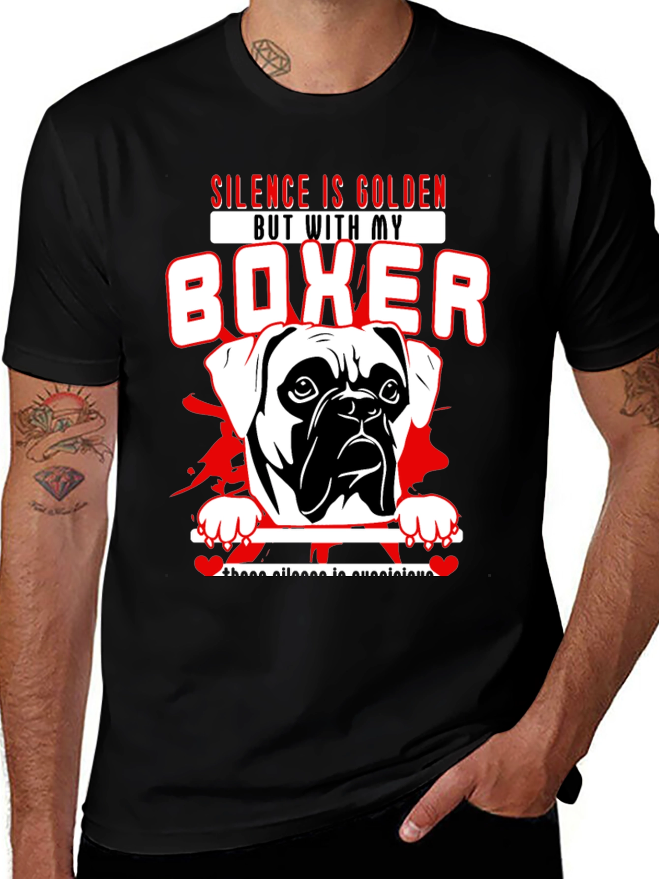 Silence is Golden Boxer T-Shirt