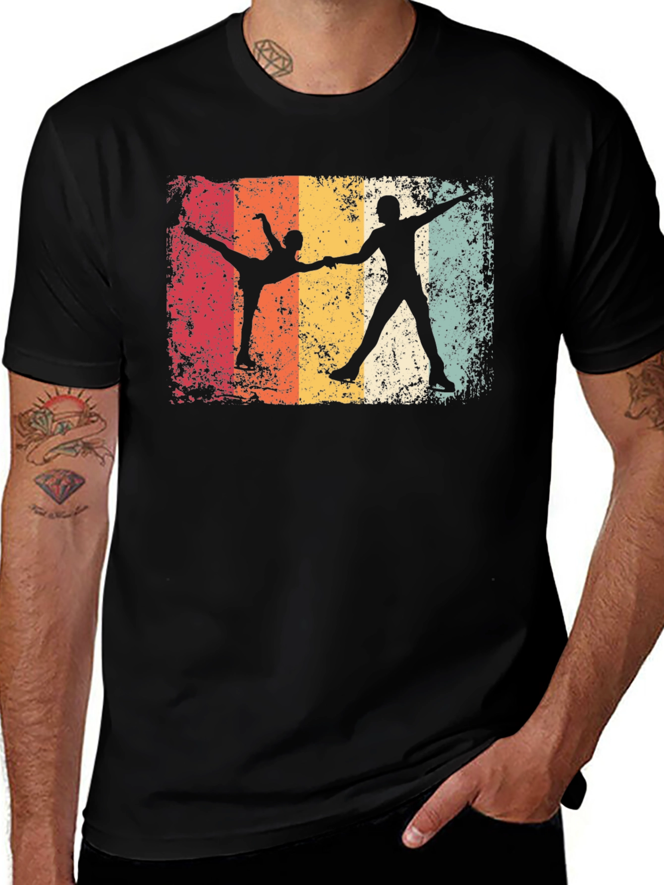 Variant 12 of Retro Figure Skating T-Shirt