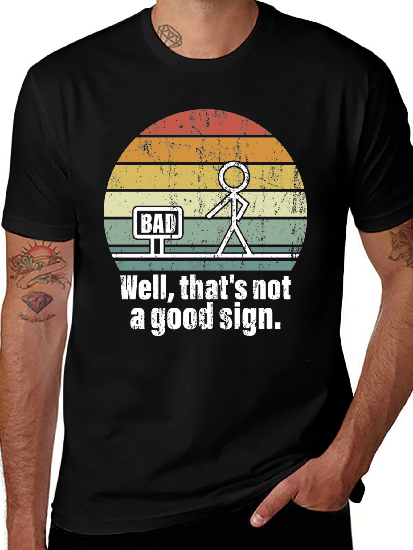 Variant 21 of Bad Sign T-Shirt - Funny Graphic Tee
