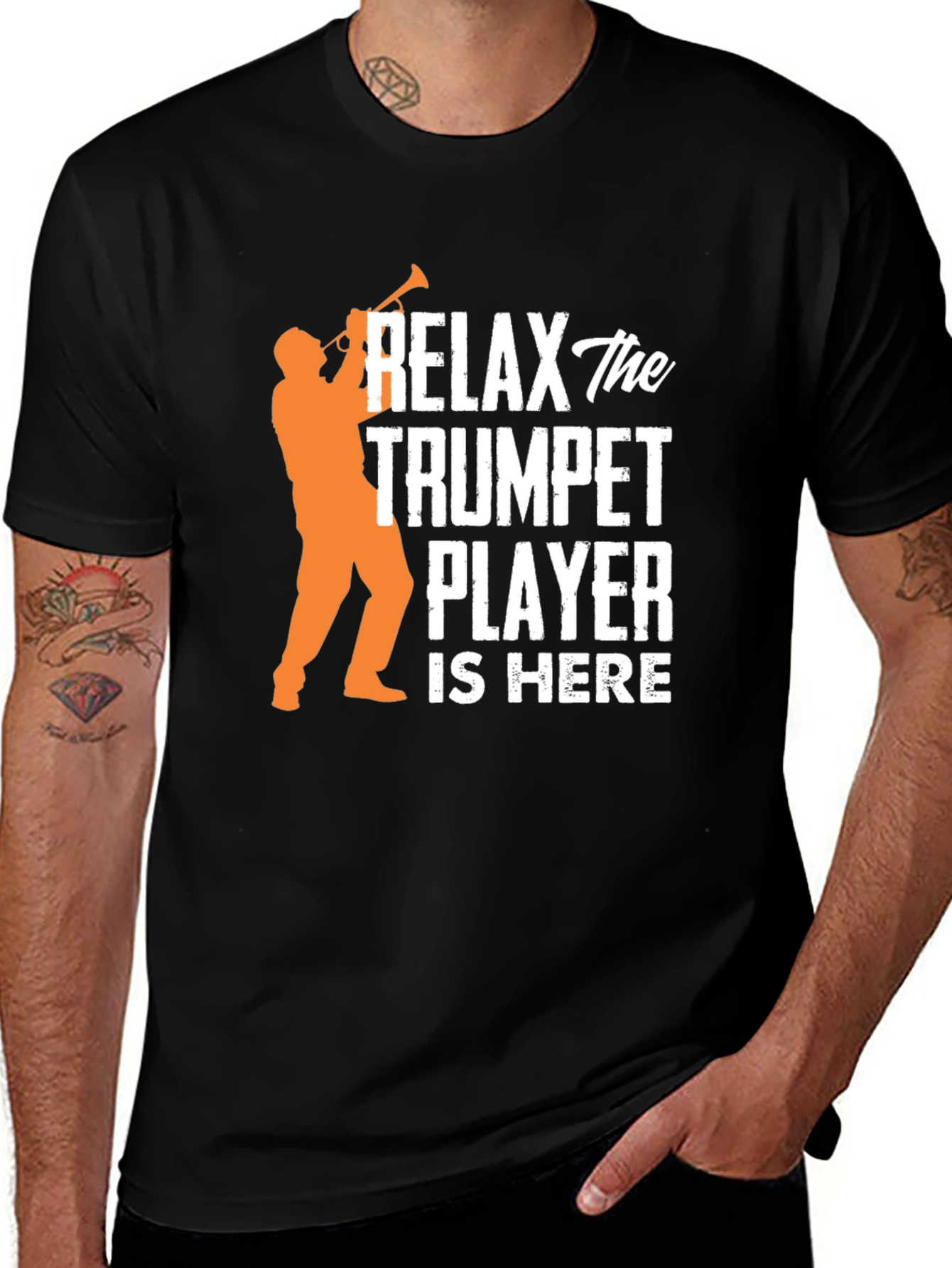 Relax Trumpet Player Here Graphic T-Shirt