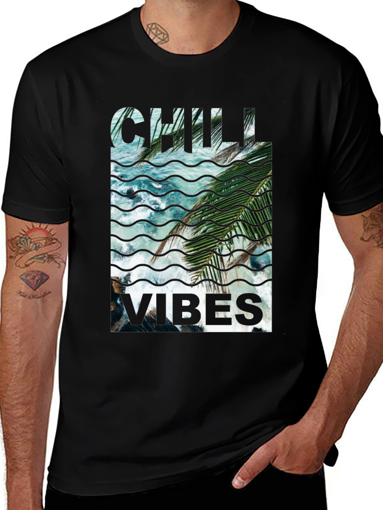 Variant 14 of Chill Vibes Graphic T-Shirt