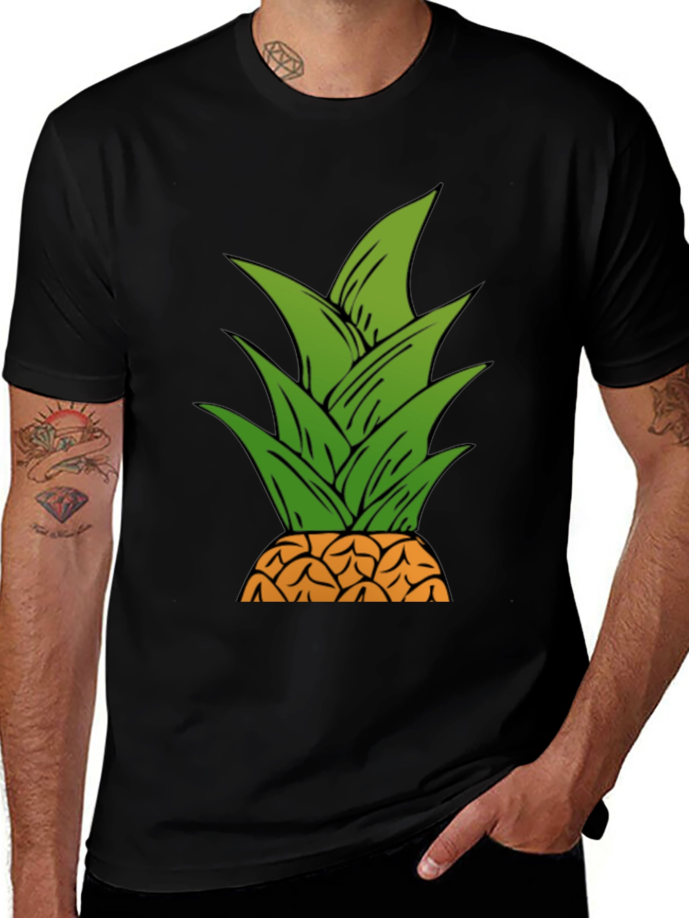 Variant 21 of Pineapple Graphic Tee - Tropical Style