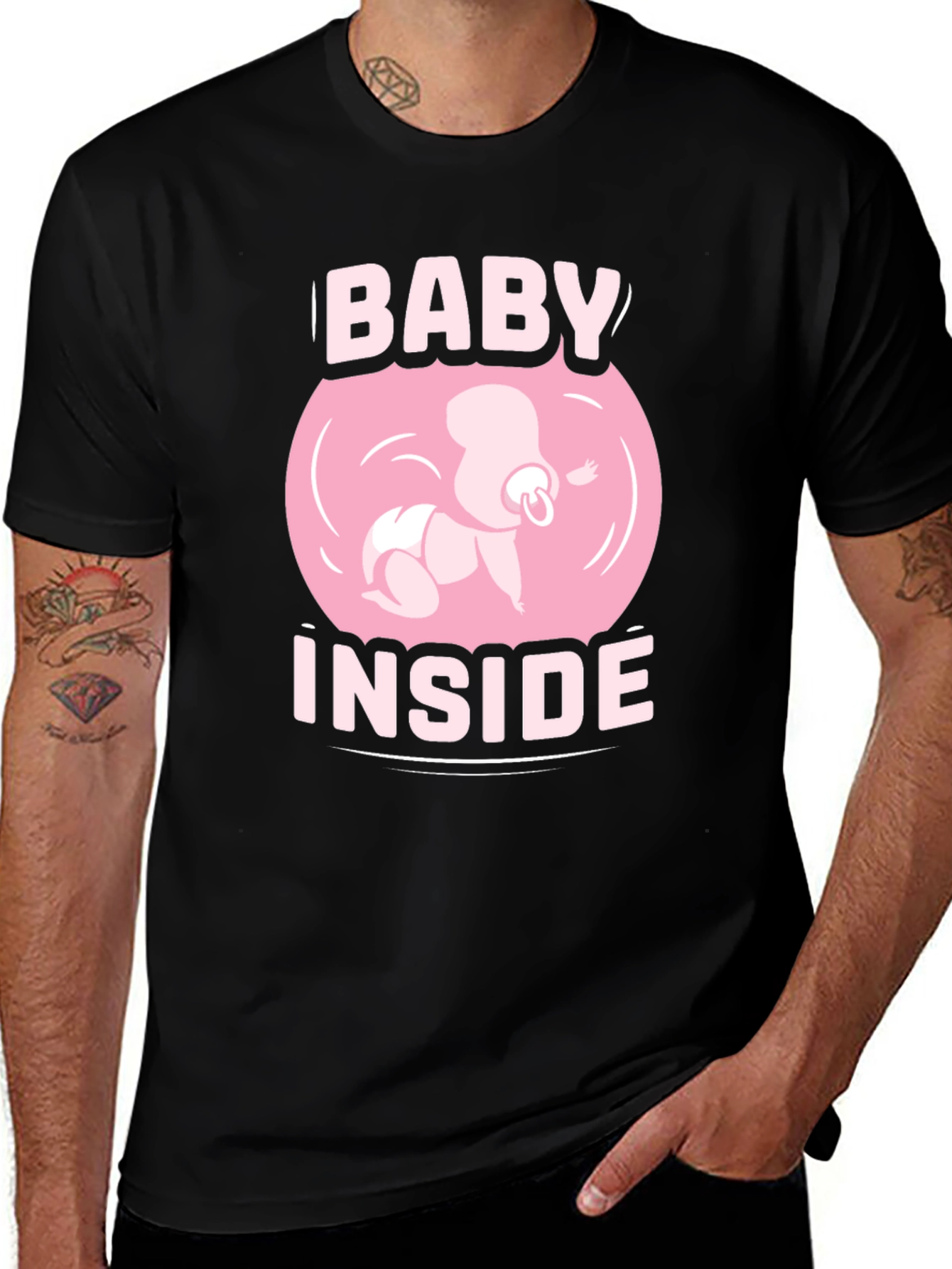 Baby Inside Graphic Tee - Pregnancy Announcement Shirt