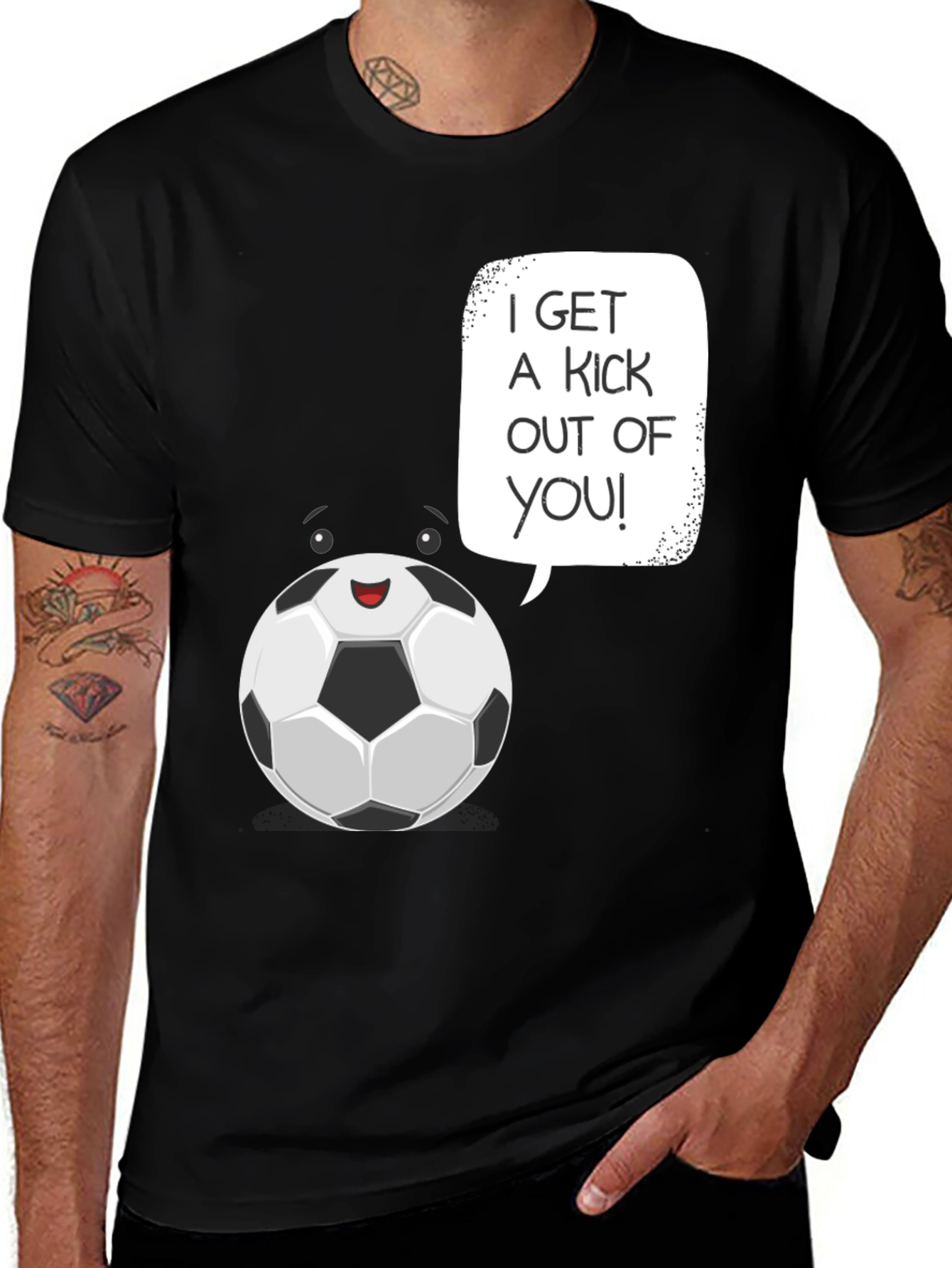 Variant 14 of Funny Soccer Ball Pun T-Shirt