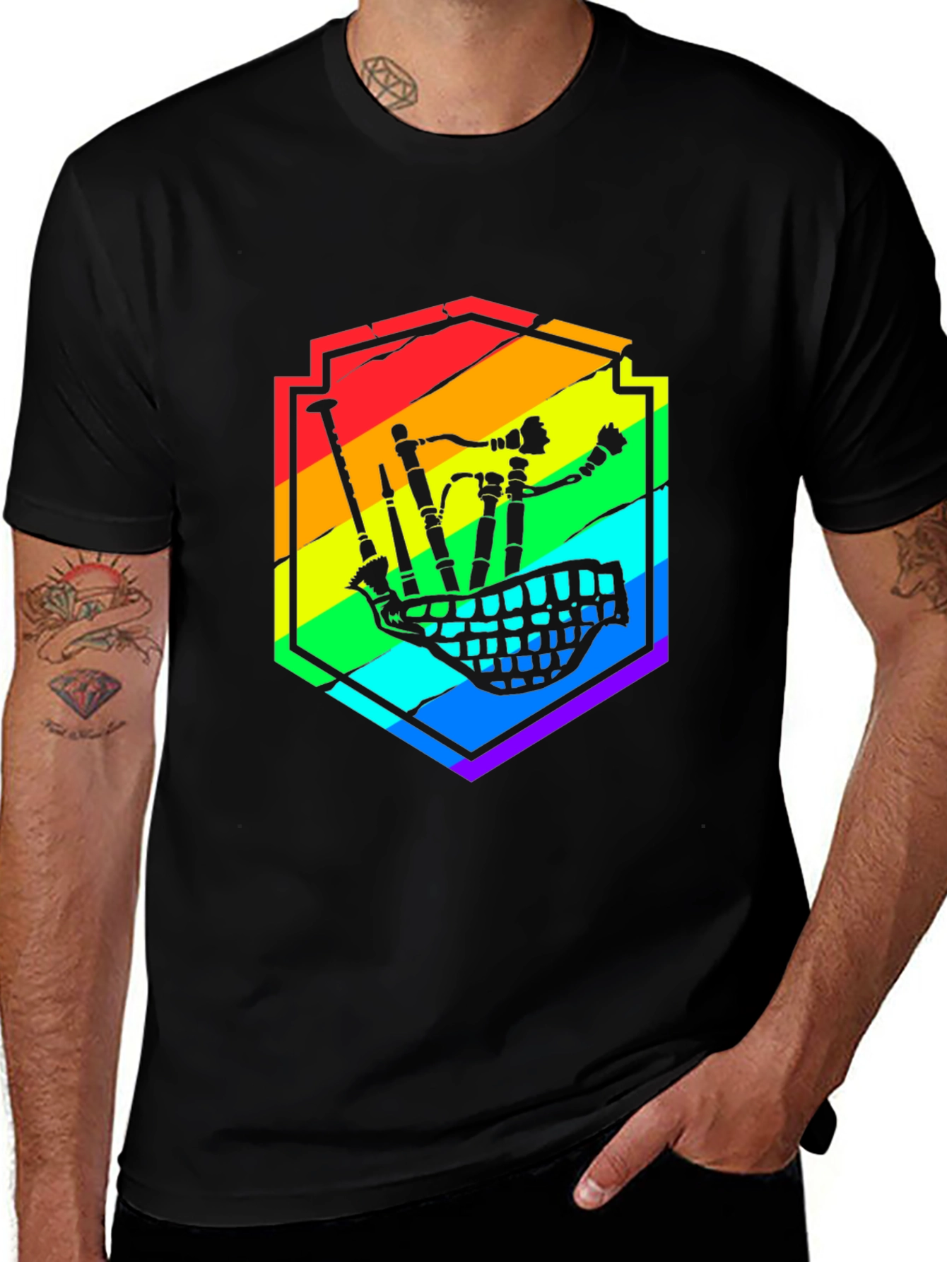 Rainbow Bagpipe T-Shirt